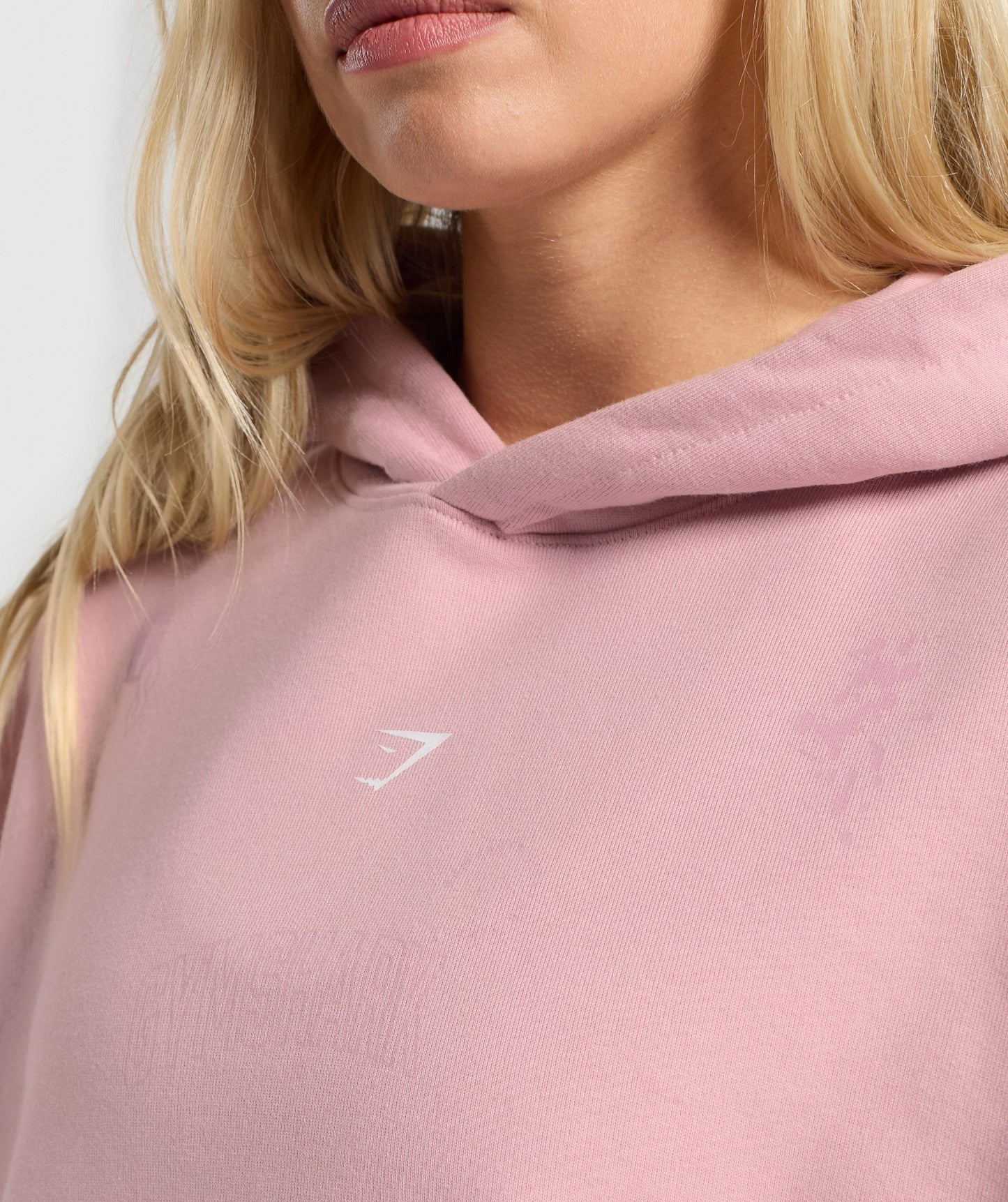 Gymshark Scribble Oversized Hoodie - Light Pink