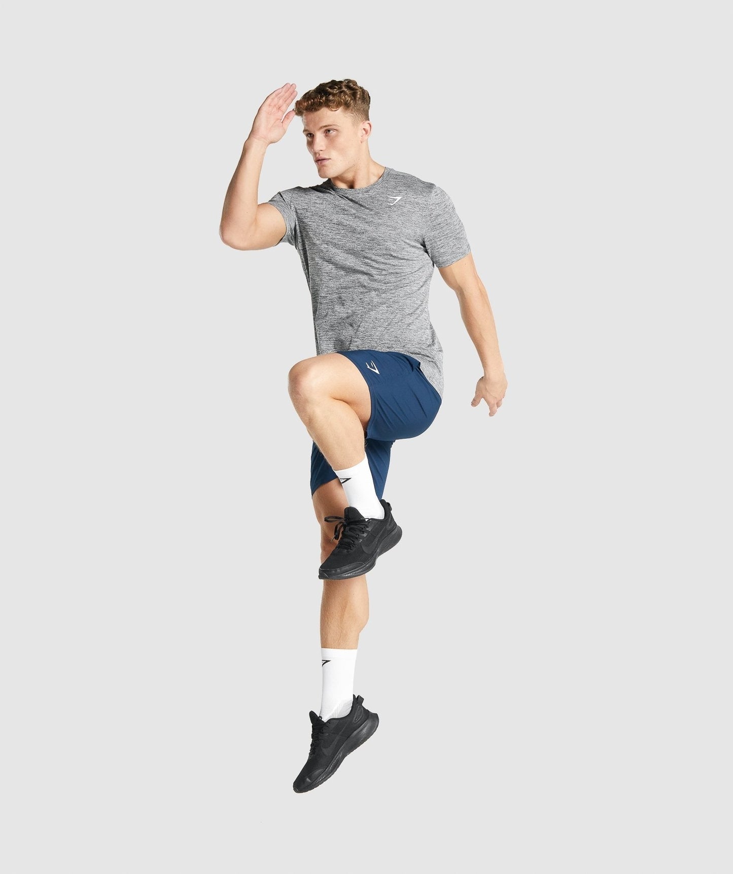 Gymshark Arrival Marl T-Shirt - Charcoal Marl