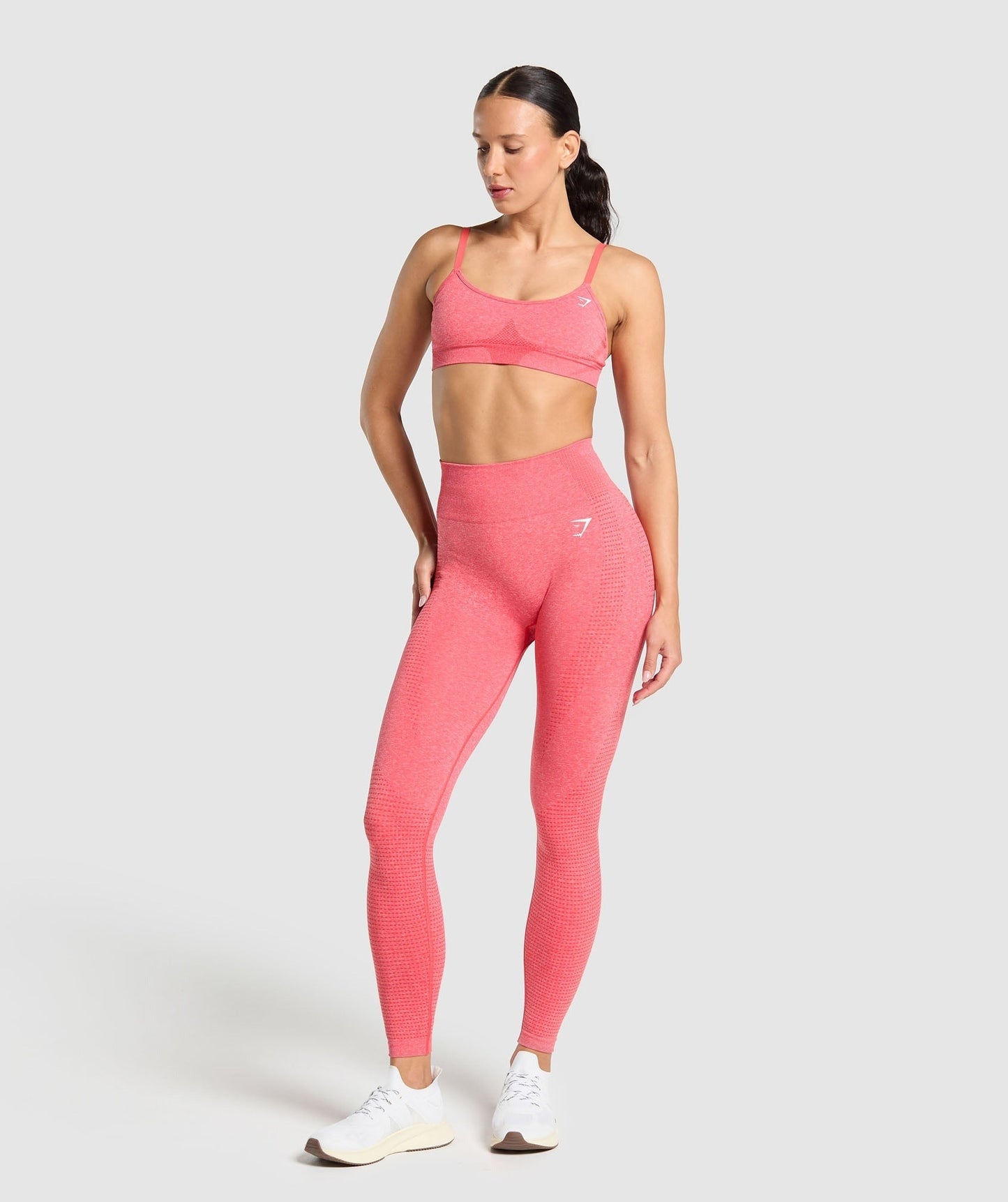Gymshark Vital Tall Leggings - Coral Red Marl