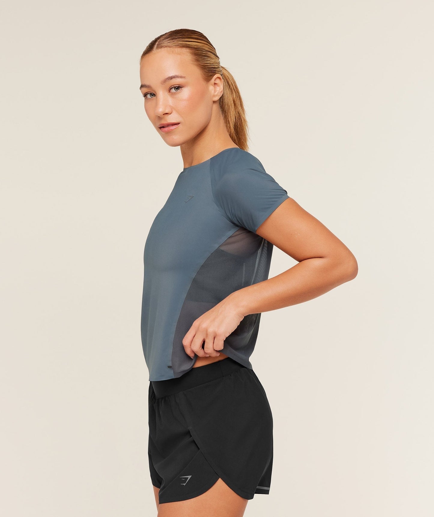 Gymshark Running Elite T-Shirt - Titanium Blue