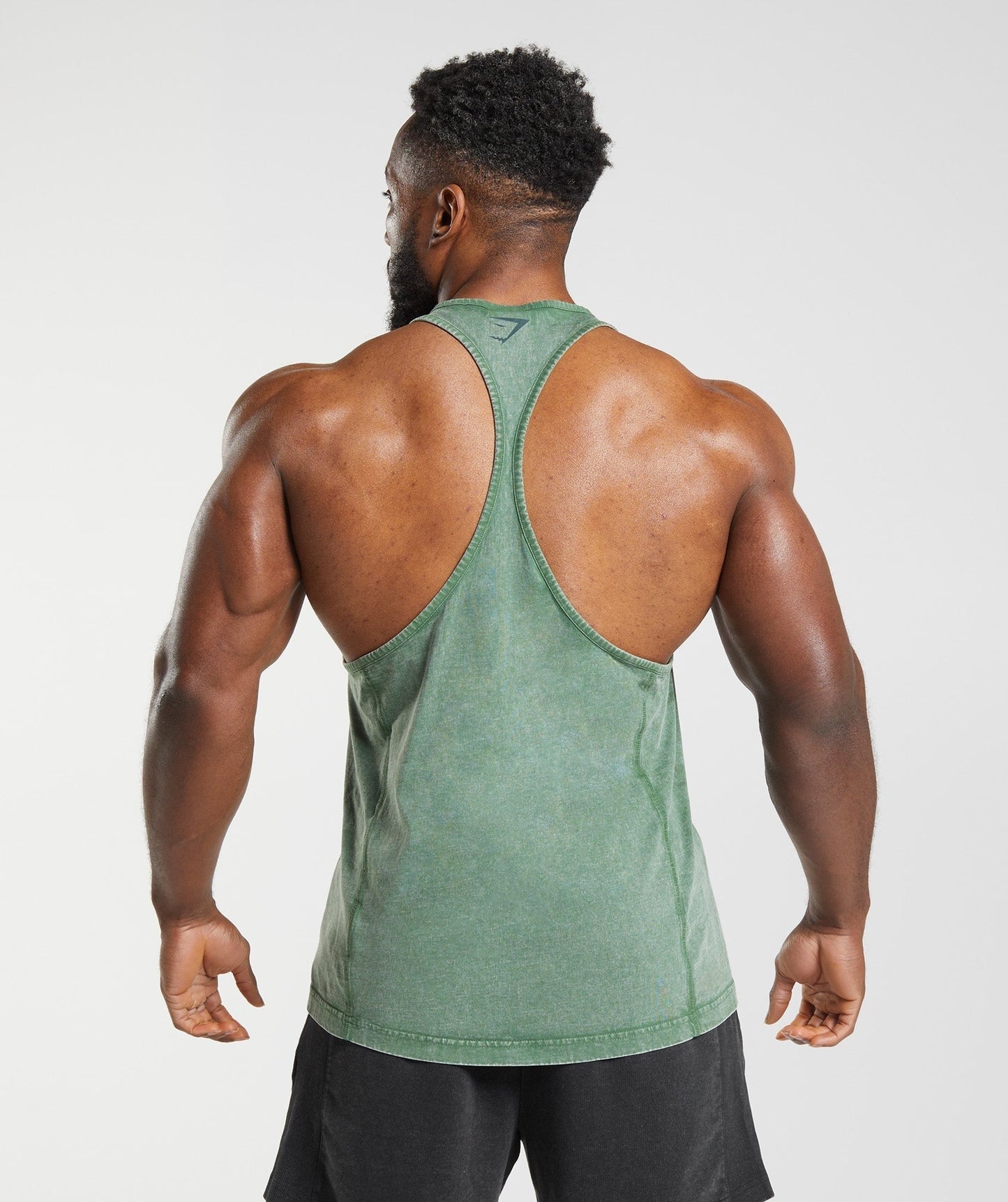 Gymshark Power Washed Stringer - Iguana Green