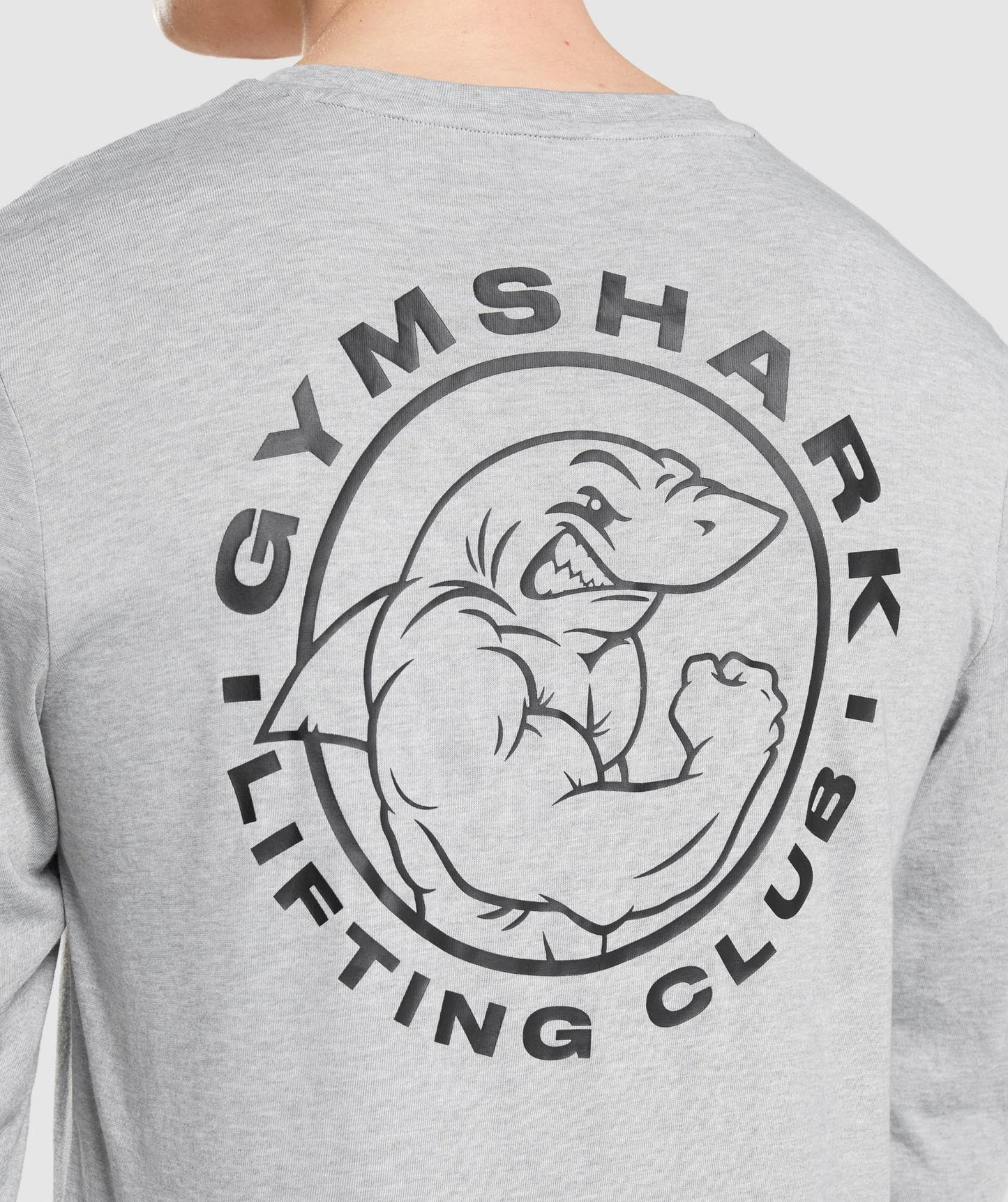 Gymshark Legacy Long Sleeve T-Shirt - Light Grey Core Marl