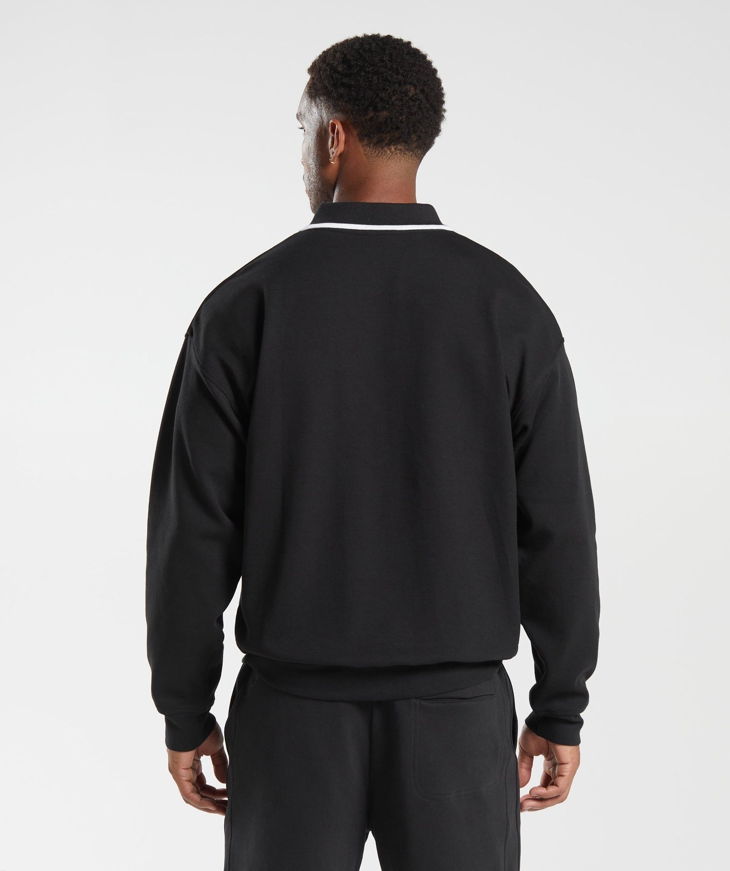Gymshark Rest Day Street Polo Pullover - Black