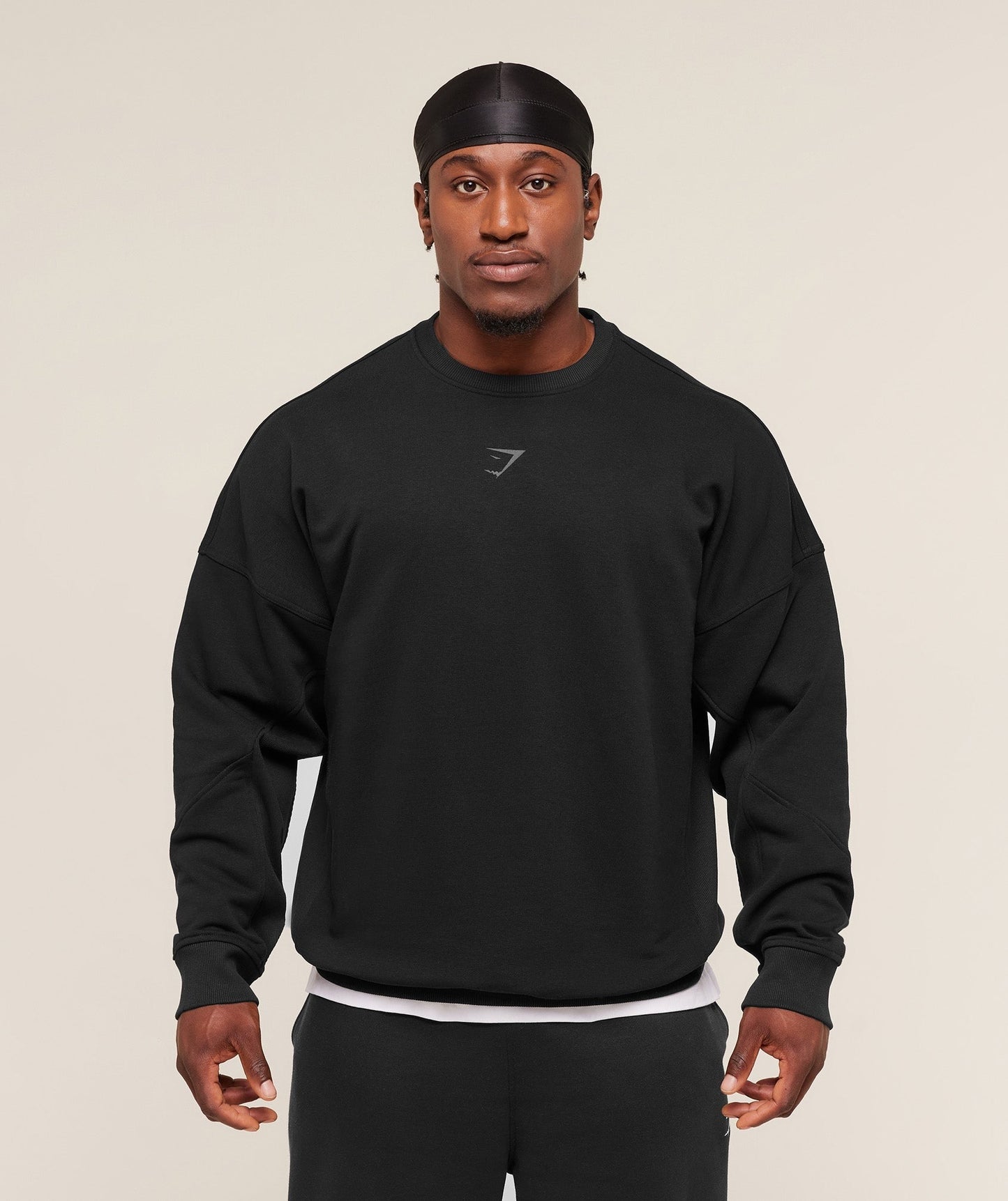 Gymshark Power Crew - Black/Asphalt Grey