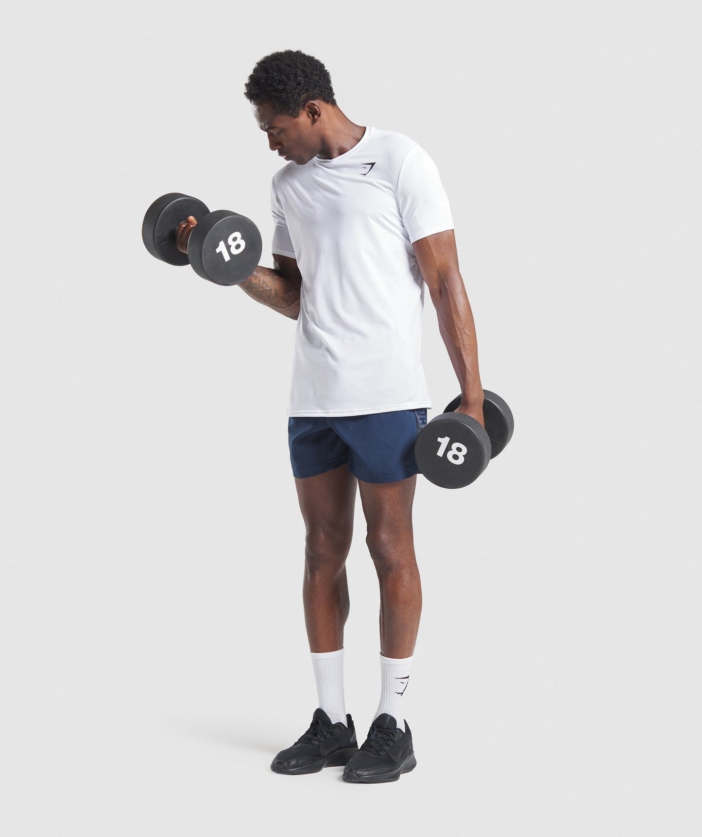 Gymshark Graphic Sport Shorts - Navy