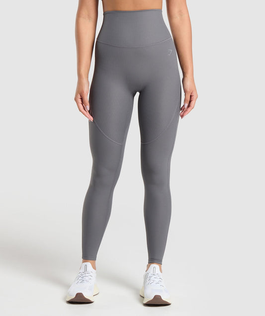 Gymshark Ribbed Legging - Brushed Grey