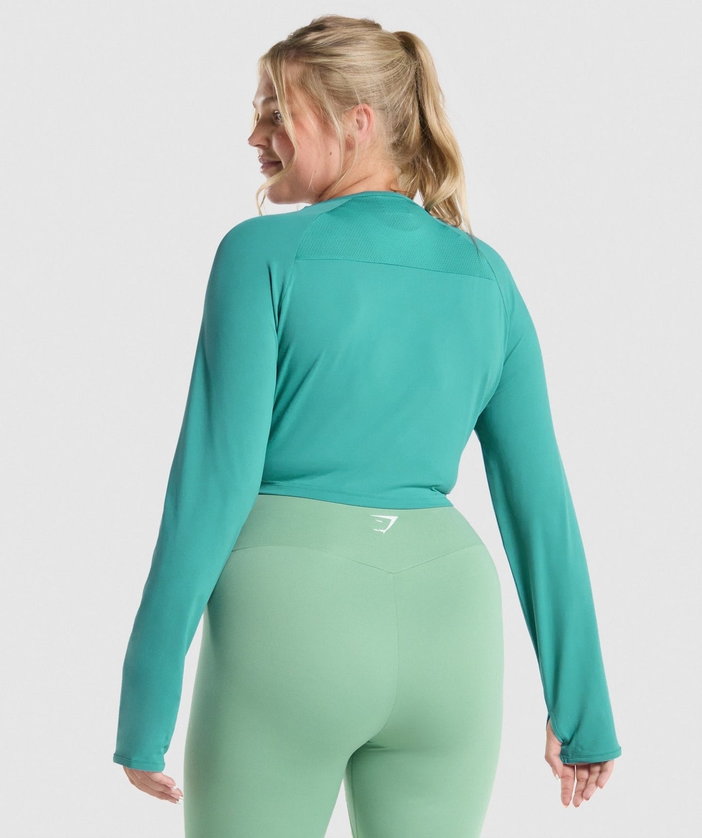 Gymshark Training Long Sleeve Crop Top - Teal