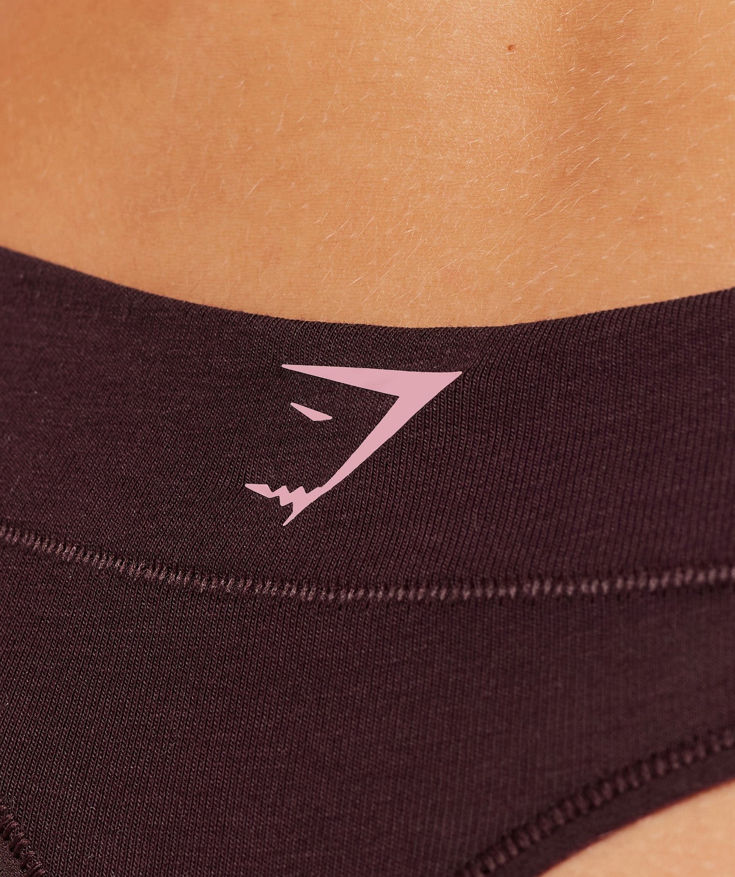 Gymshark Wordmark Graphic Logo Thong - GS Cherry Purple