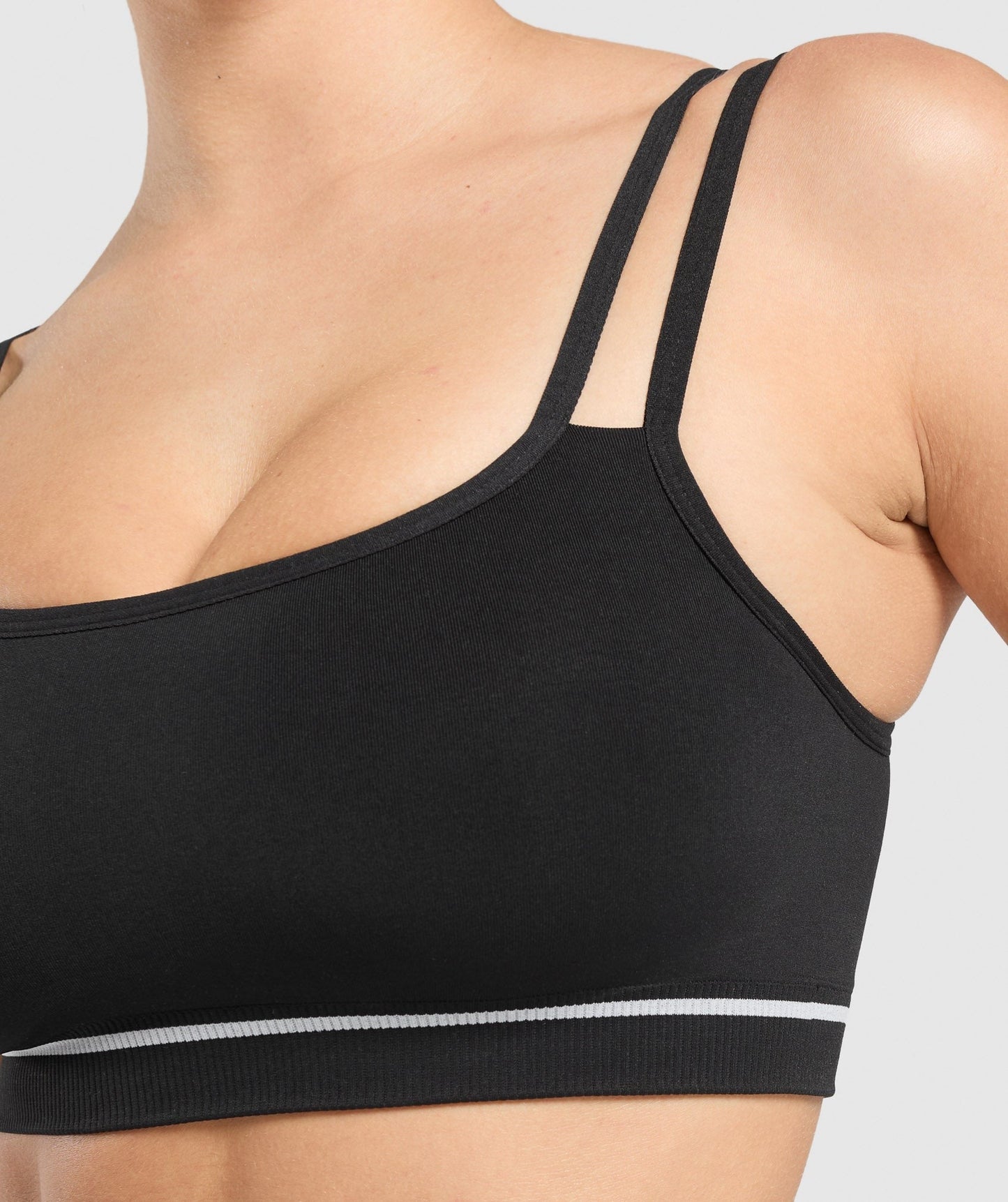 Gymshark Contrast Seamless Sports Bra - Black