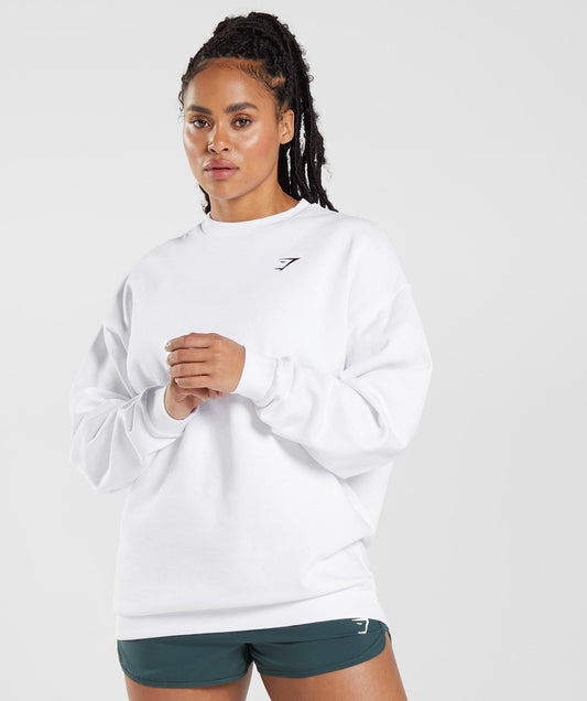 Gymshark Training Oversized Sweatshirt - White