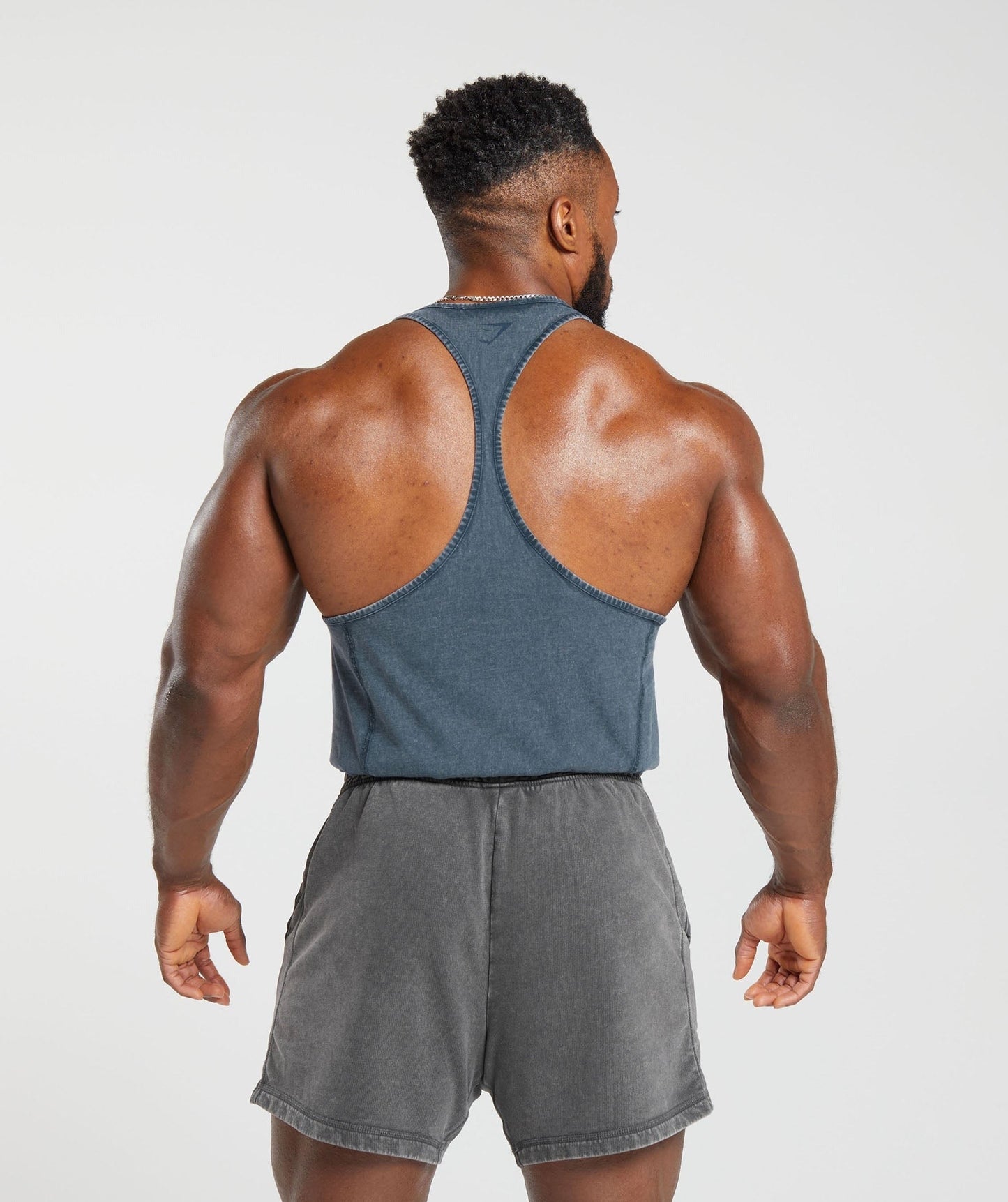 Gymshark Heritage Washed Stringer - Navy