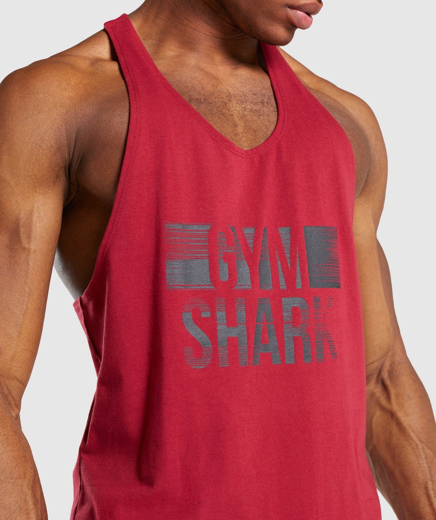 Gymshark Logo Strip Stringer - Burgundy