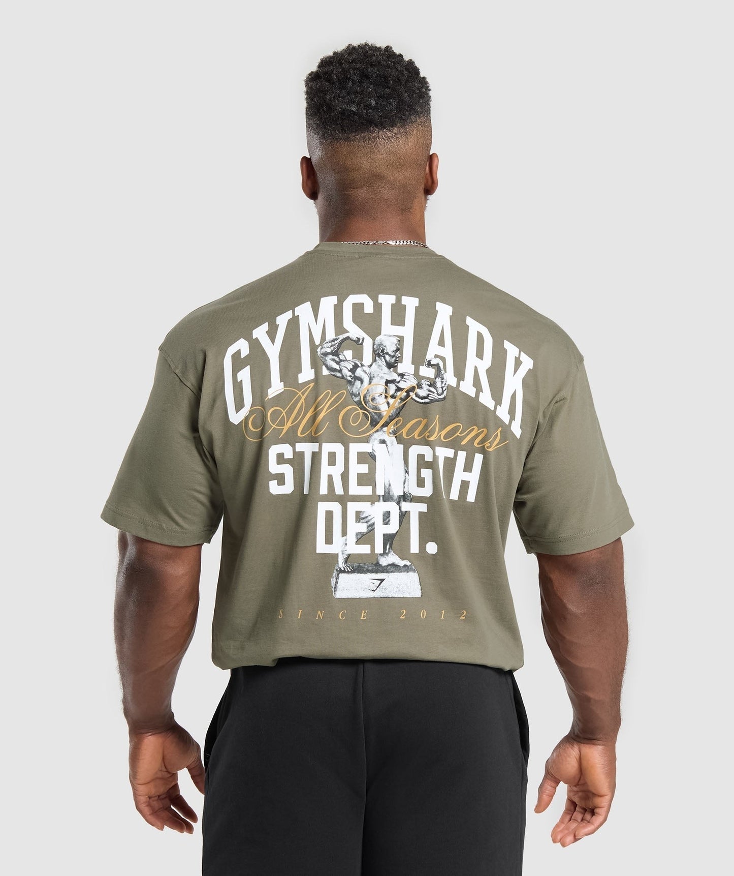 Gymshark Trophy Graphic T-Shirt - Base Green