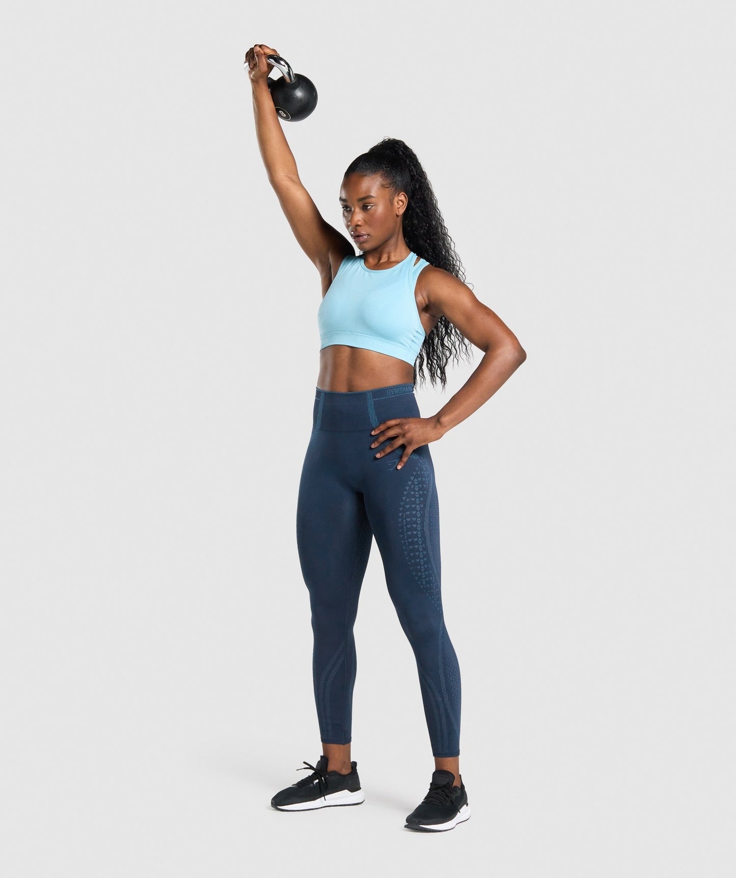 Gymshark Apex Seamless Sports Bra - Light Blue
