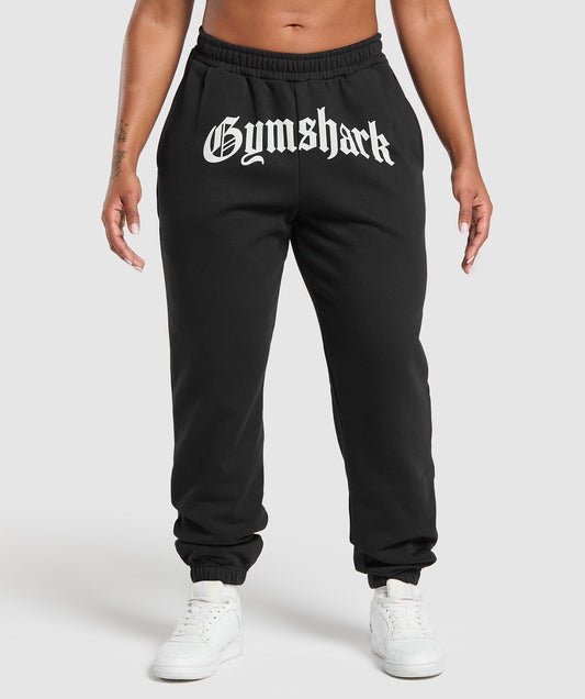 Gymshark Strength Department Graphic Joggers - Black