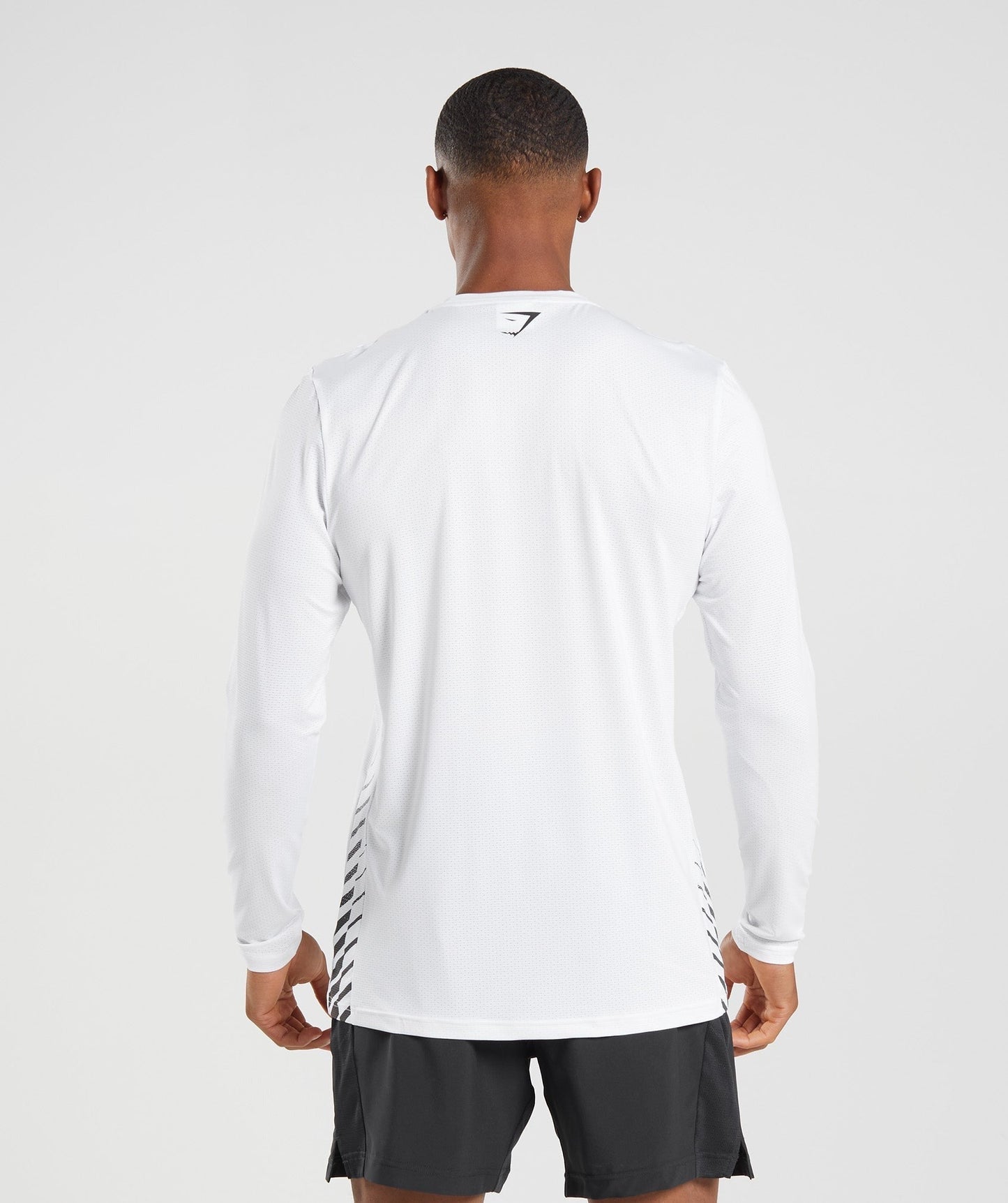 Gymshark Sport Stripe Long Sleeve T-Shirt - White
