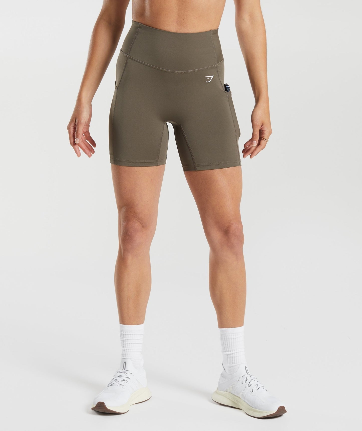 Gymshark Pocket Shorts - Camo Brown