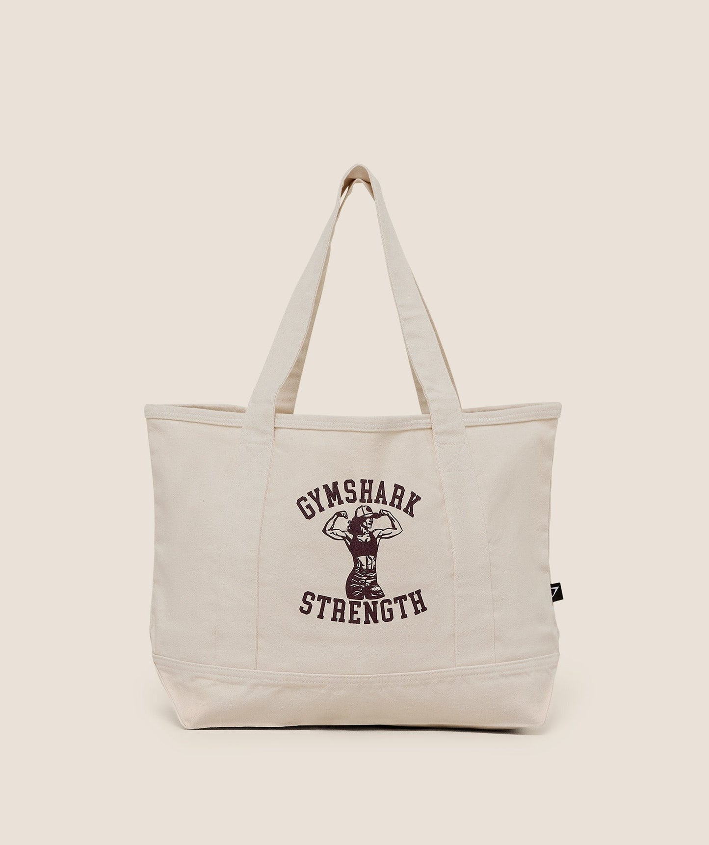 Gymshark Strength Graphic Tote Bag - Ecru White