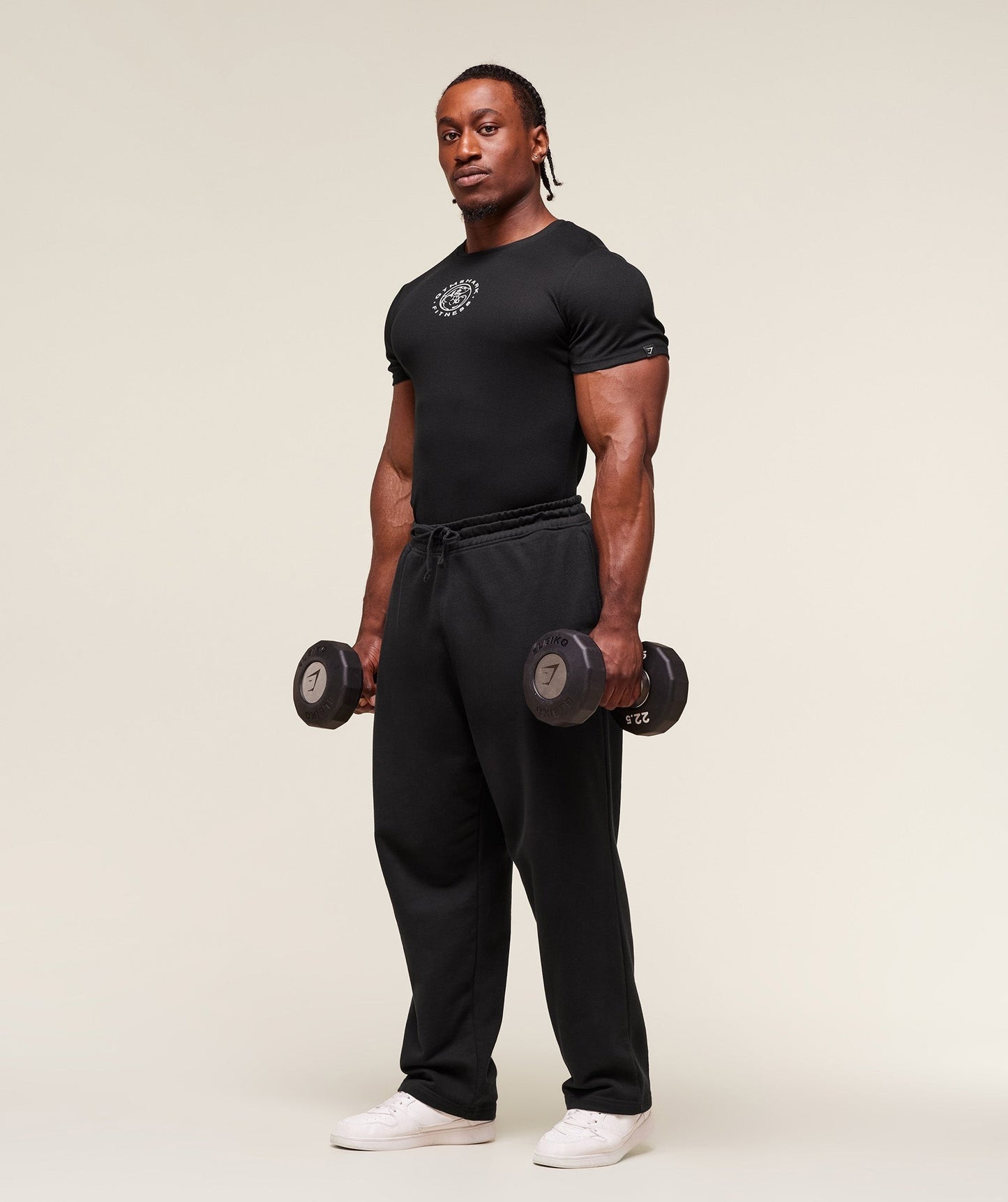 Gymshark Legacy Ribbed T-Shirt - Black