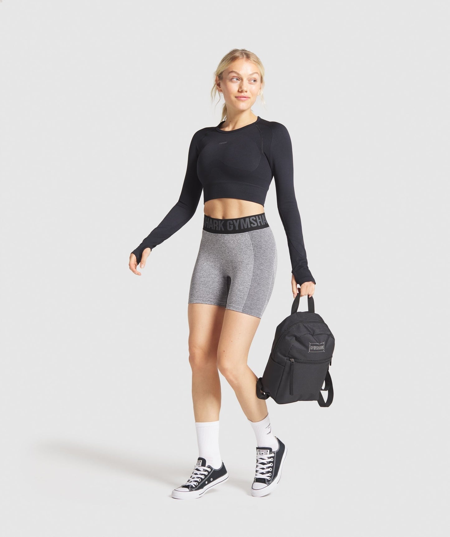 Gymshark Flex Shorts - Charcoal Marl/Black