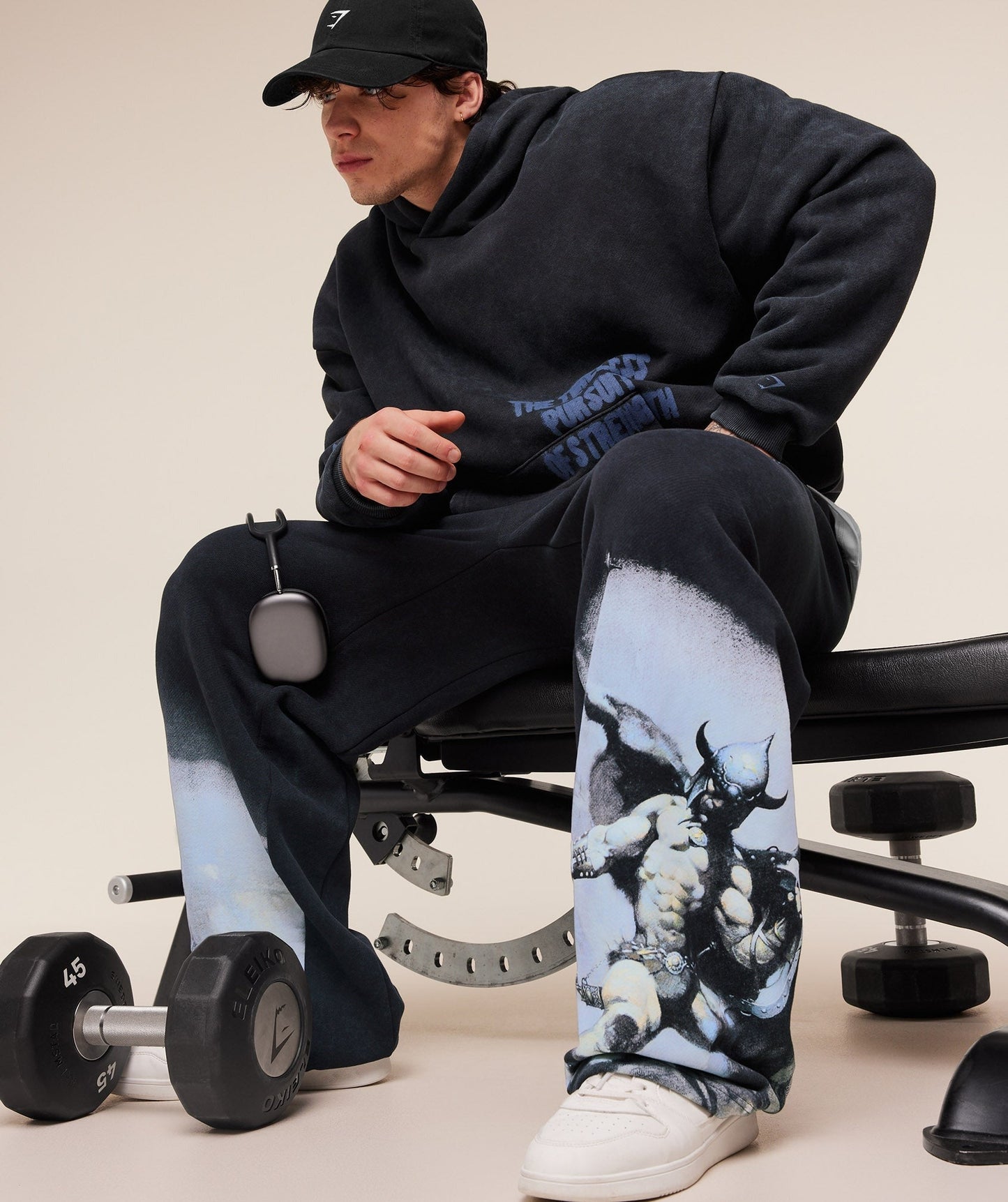 Gymshark Power x Frazetta Graphic Joggers - Black