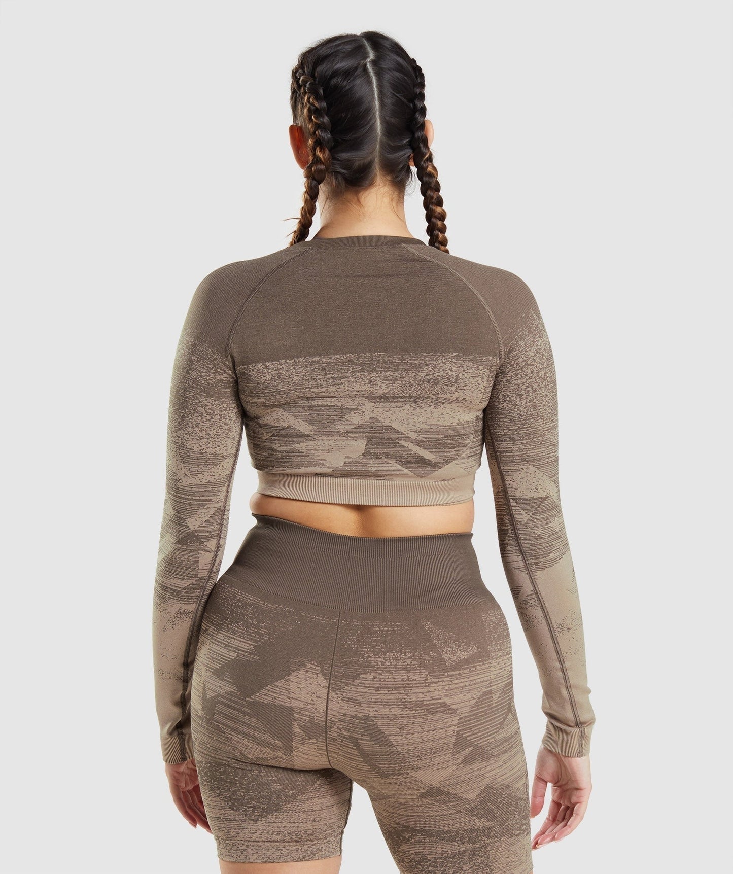 Gymshark Adapt Ombre Crop Top - Triangle | Penny Brown Print