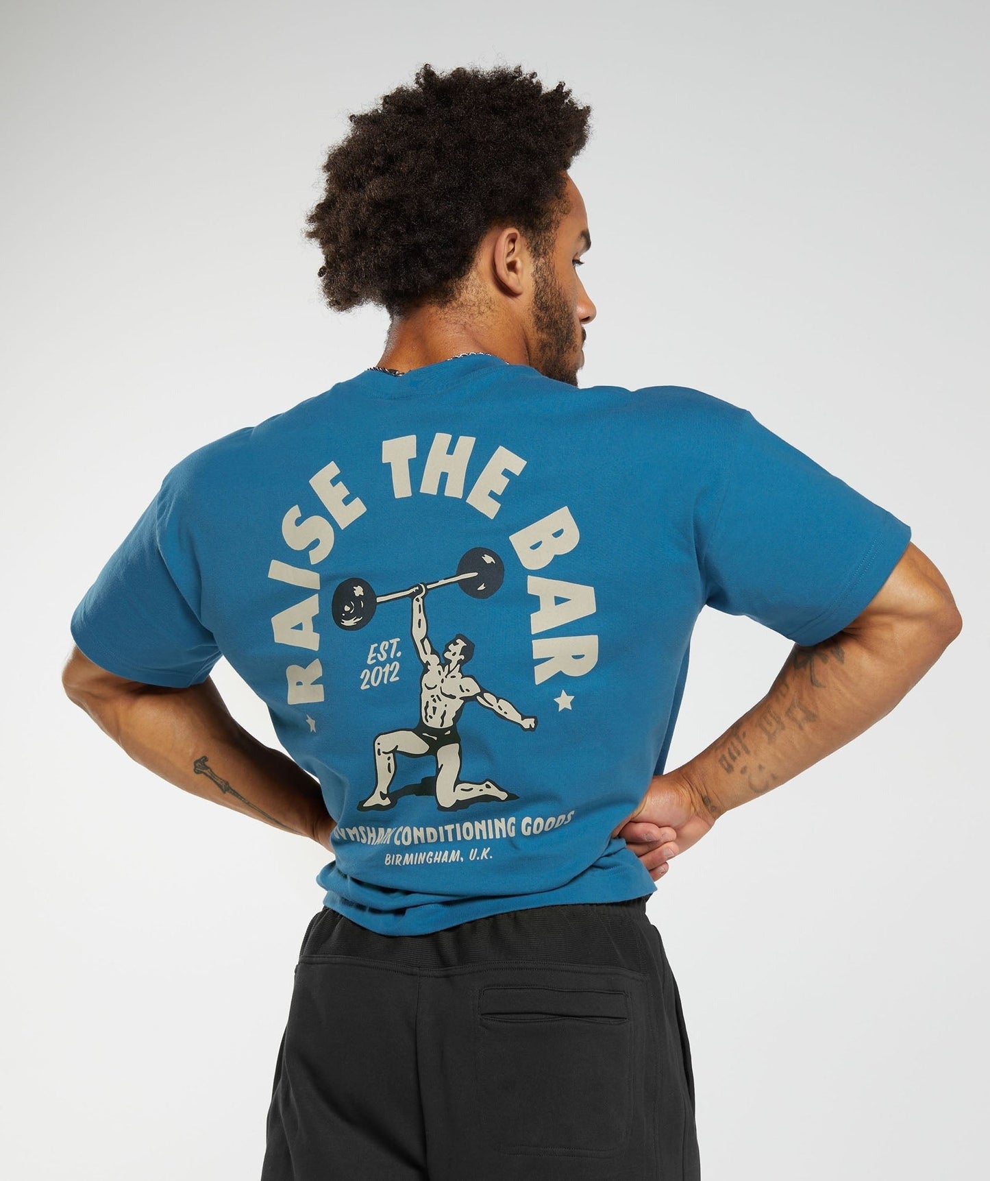 Gymshark Raise the Bar T-Shirt - Core Blue