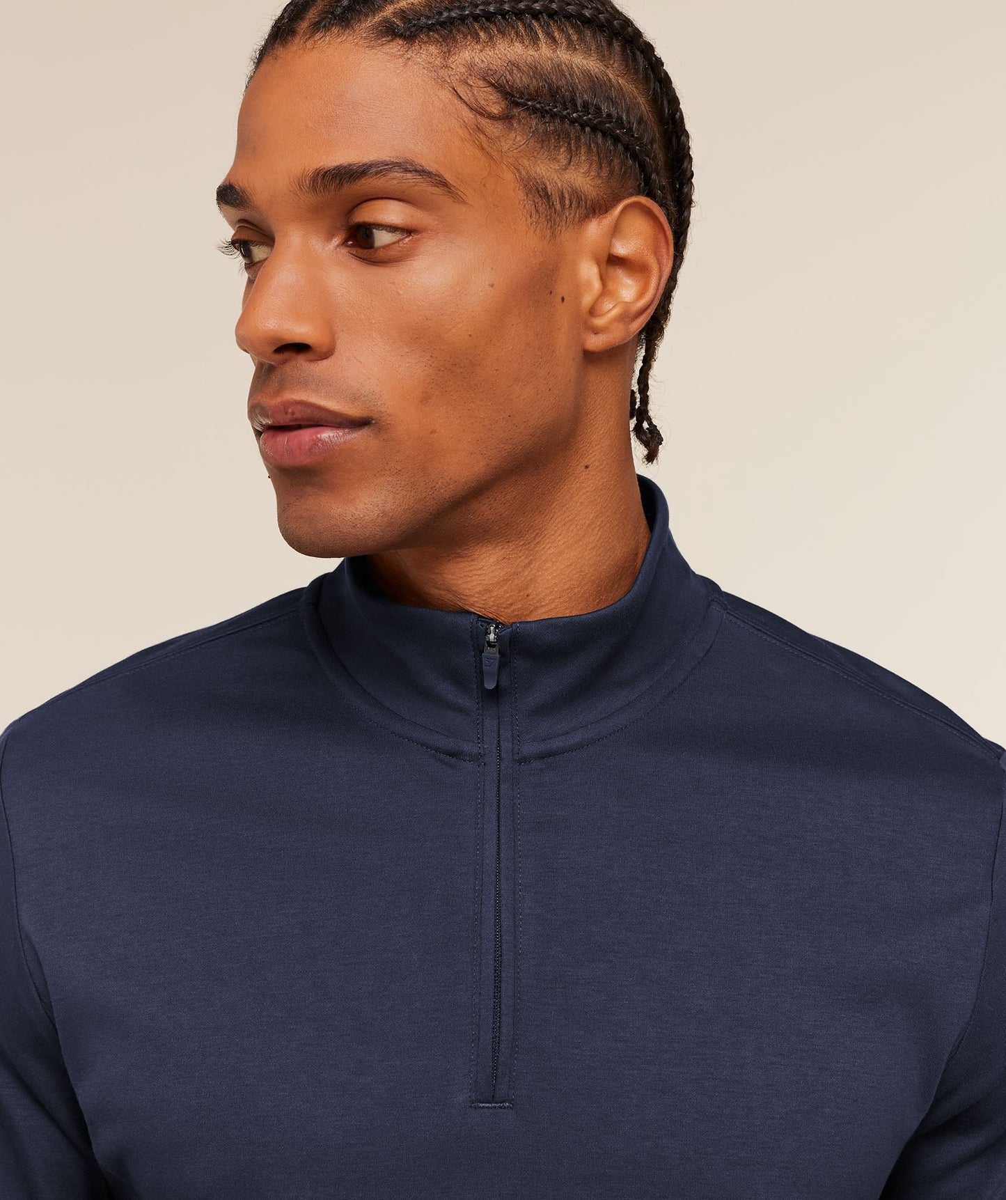Gymshark Off Duty 1/4 Zip - Heavy Blue