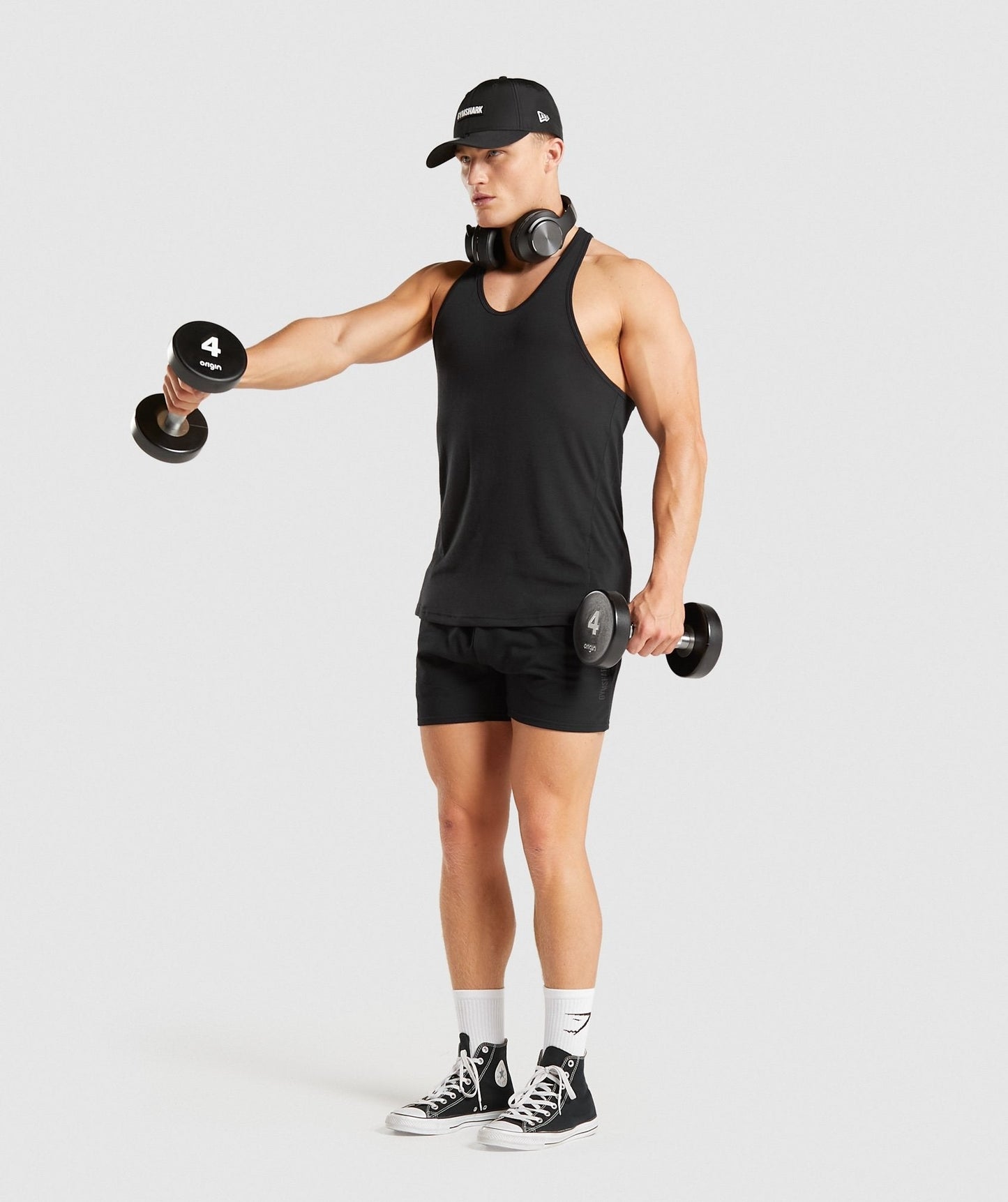 Gymshark Chalk Stringer - Black