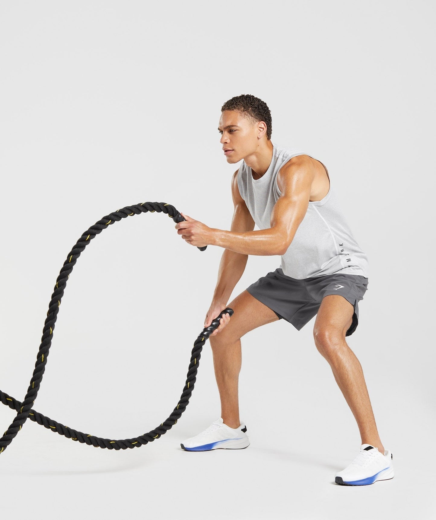 Gymshark Sport Tank - White/Smokey Grey Marl