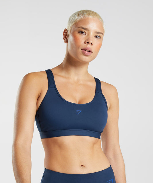 Gymshark FRACTION SPORTS BRA - Navy