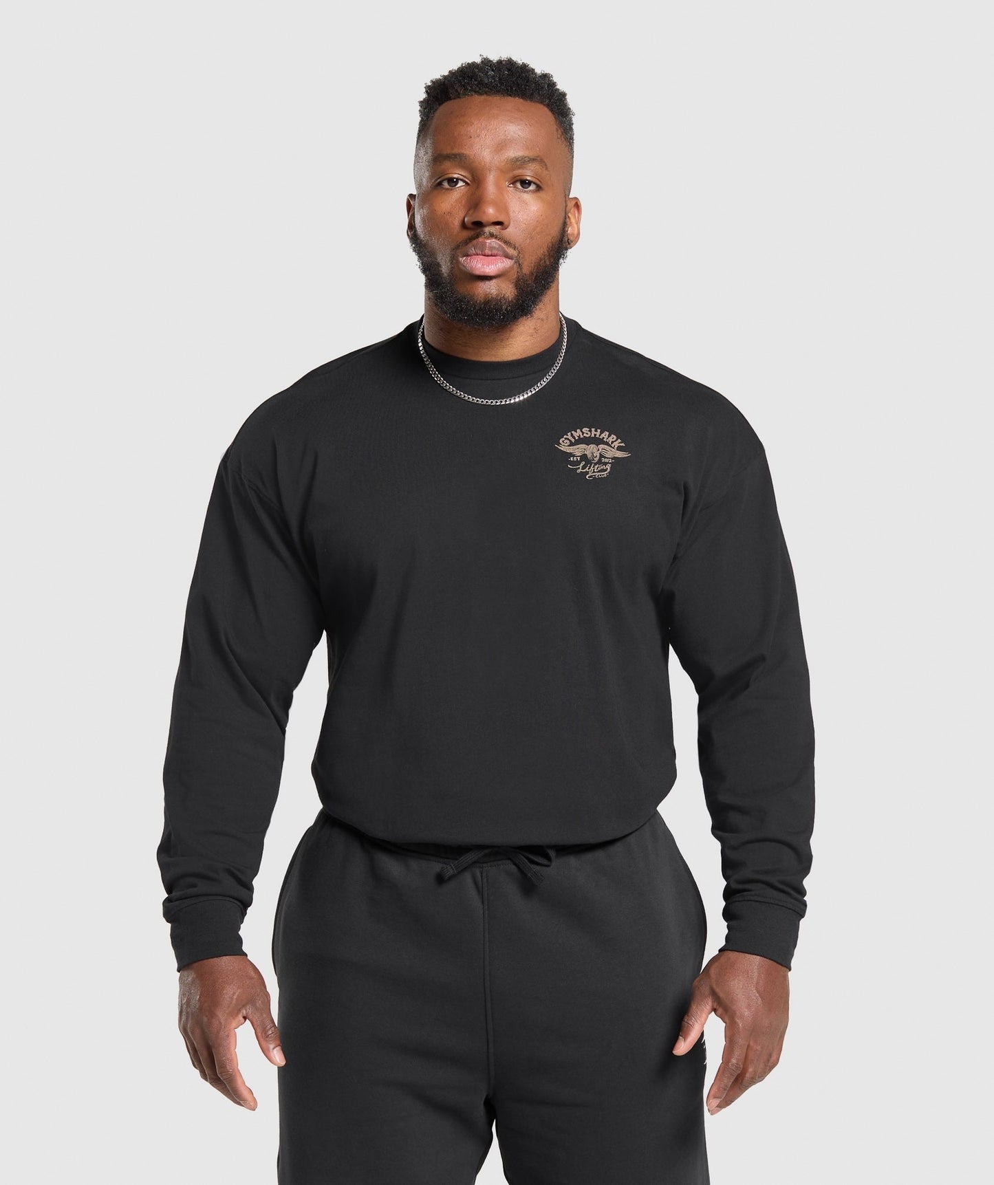 Gymshark Flying Weights Long Sleeve T-Shirt - Black