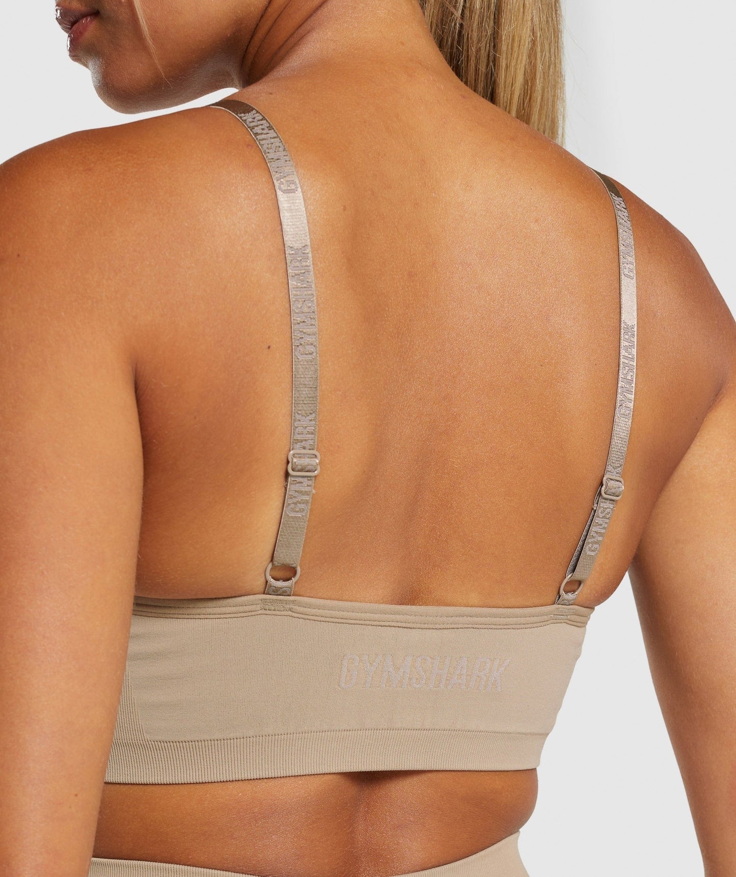 Gymshark Seamless V Neck Bralette - Cement Brown
