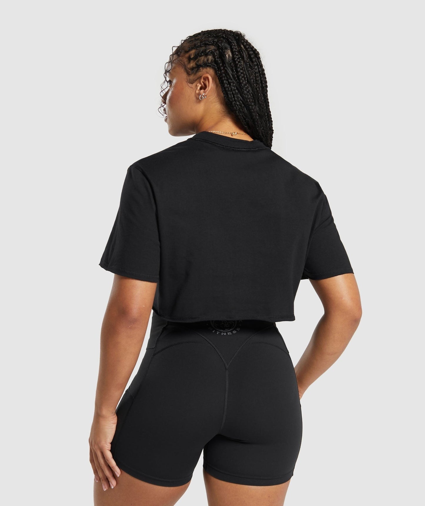Gymshark Legacy Graphic Crop Top - Black