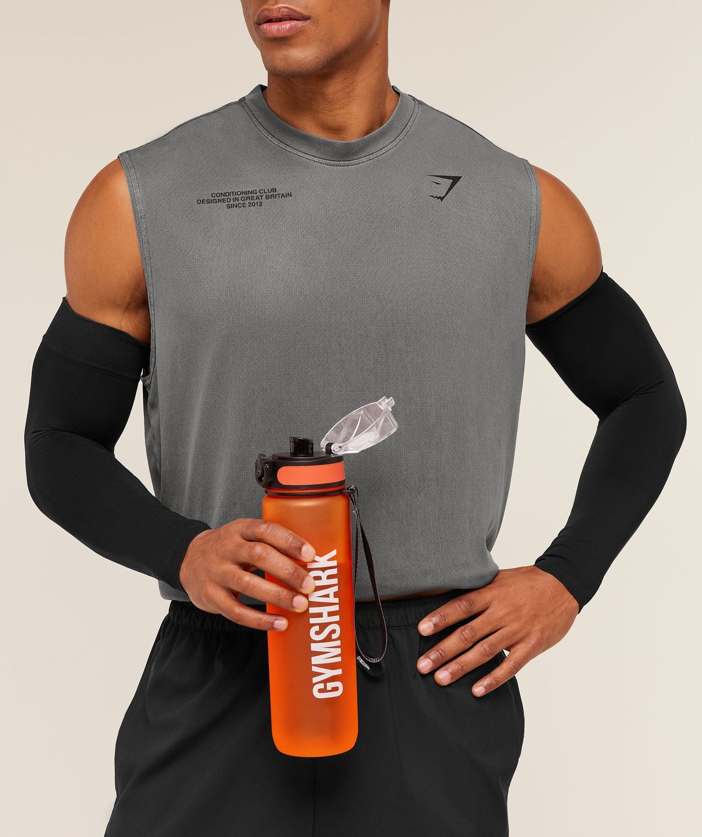 Gymshark Sports Bottle - Dayglow Peach