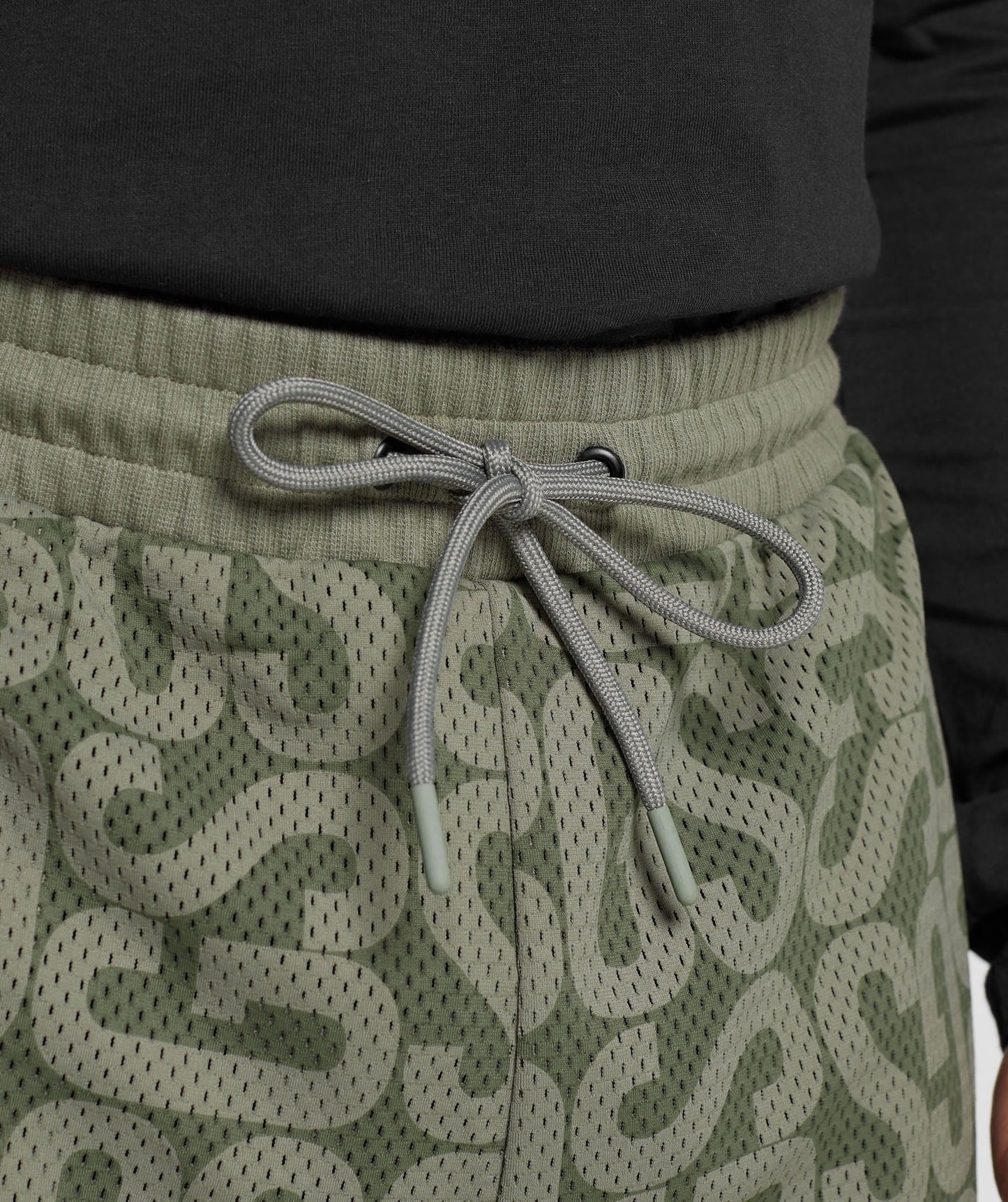 Gymshark Monogram Mesh Shorts - Dusty Olive