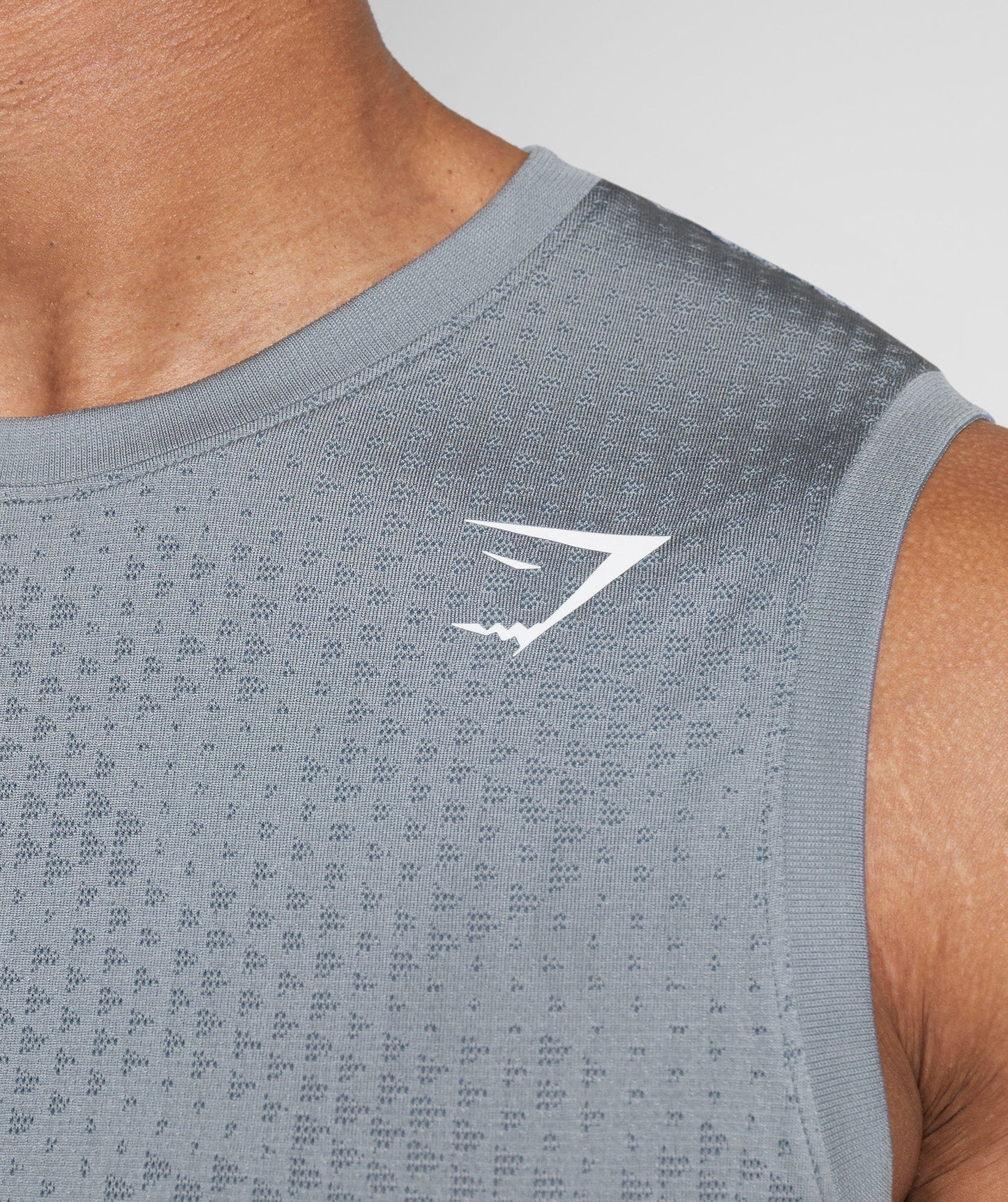 Gymshark Sport Seamless Tank - Drift Grey/Evening Blue