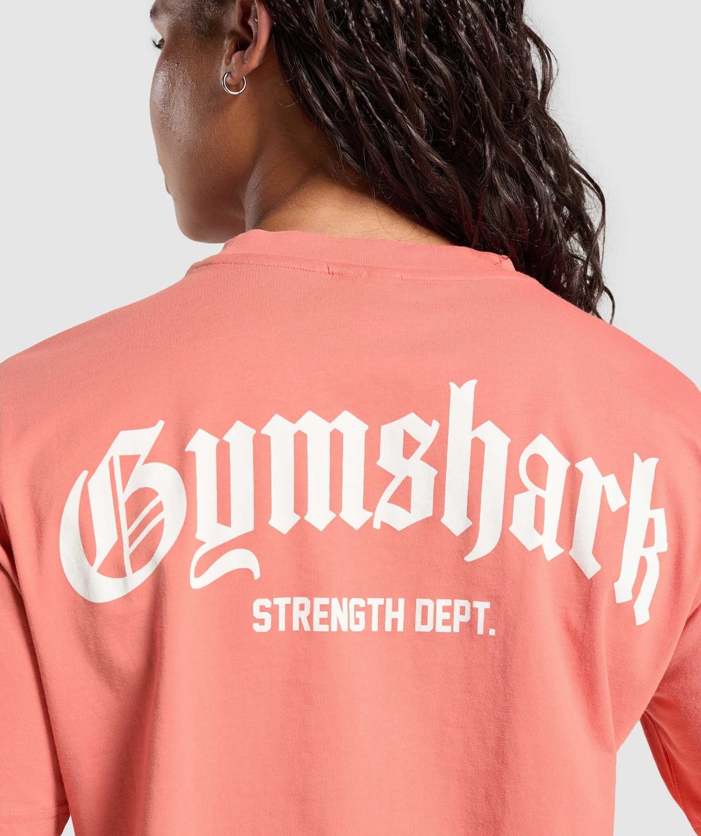 Gymshark Strength Department Graphic T-Shirt - Muted Coral