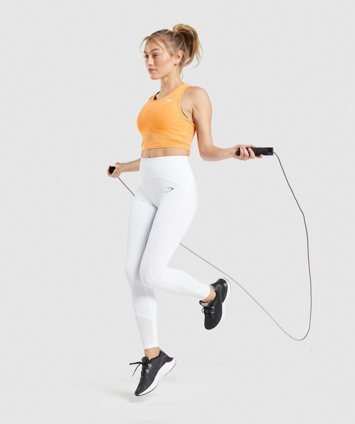 Gymshark Pulse Crop Tank - Apricot Orange