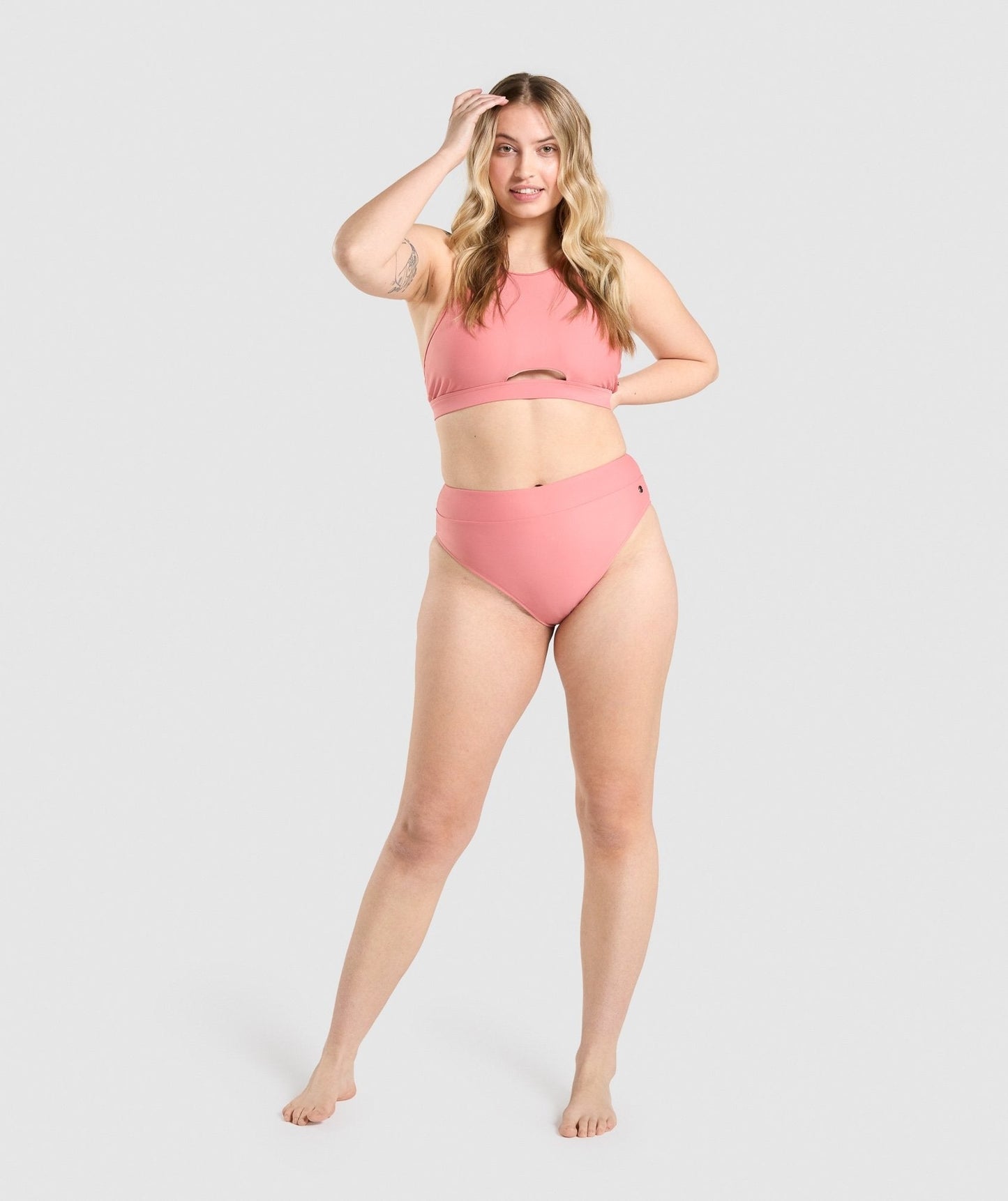 Gymshark High Rise Bikini Bottoms - Light Pink