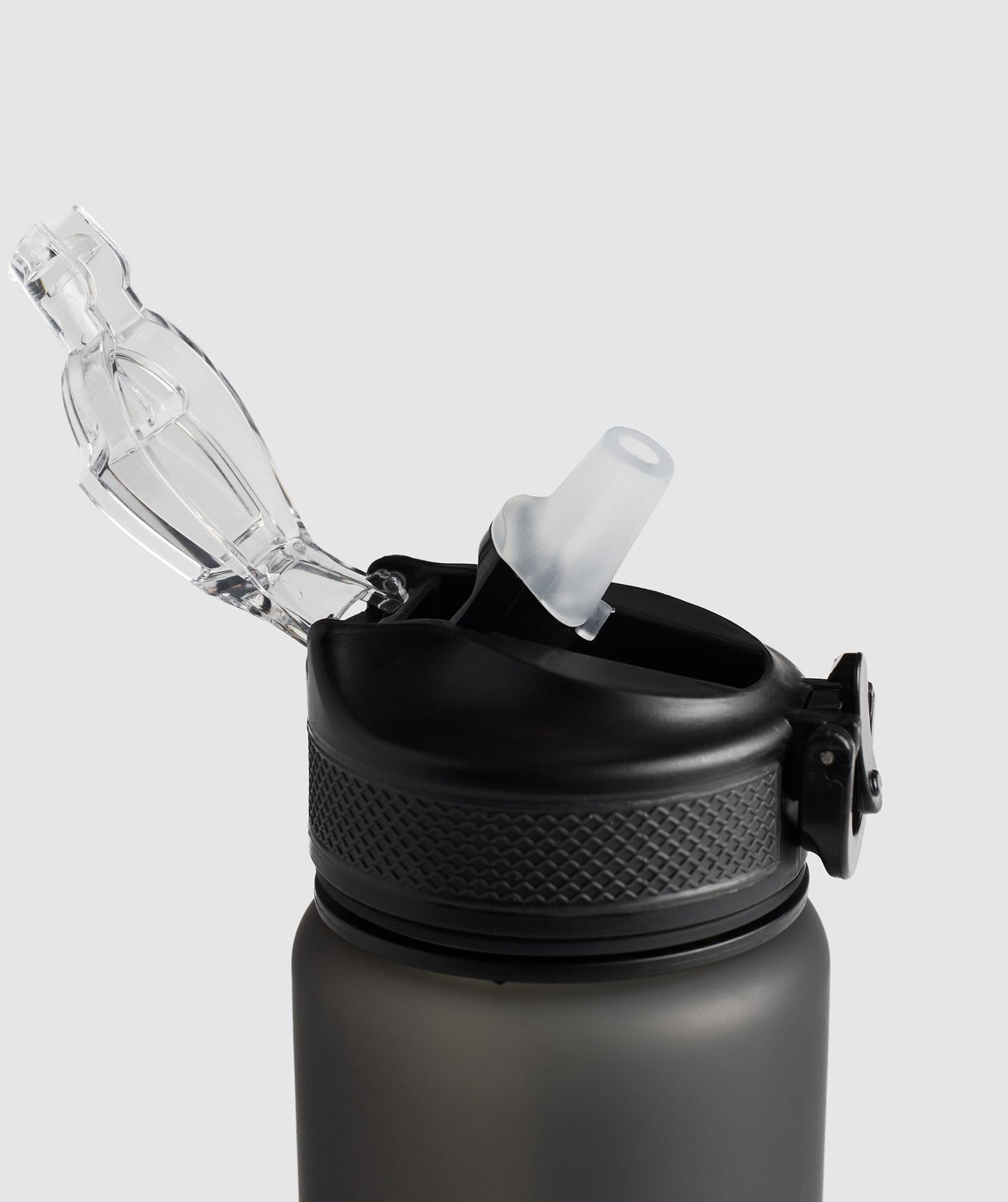 Gymshark Sports Bottle With Straw - Asphalt Grey