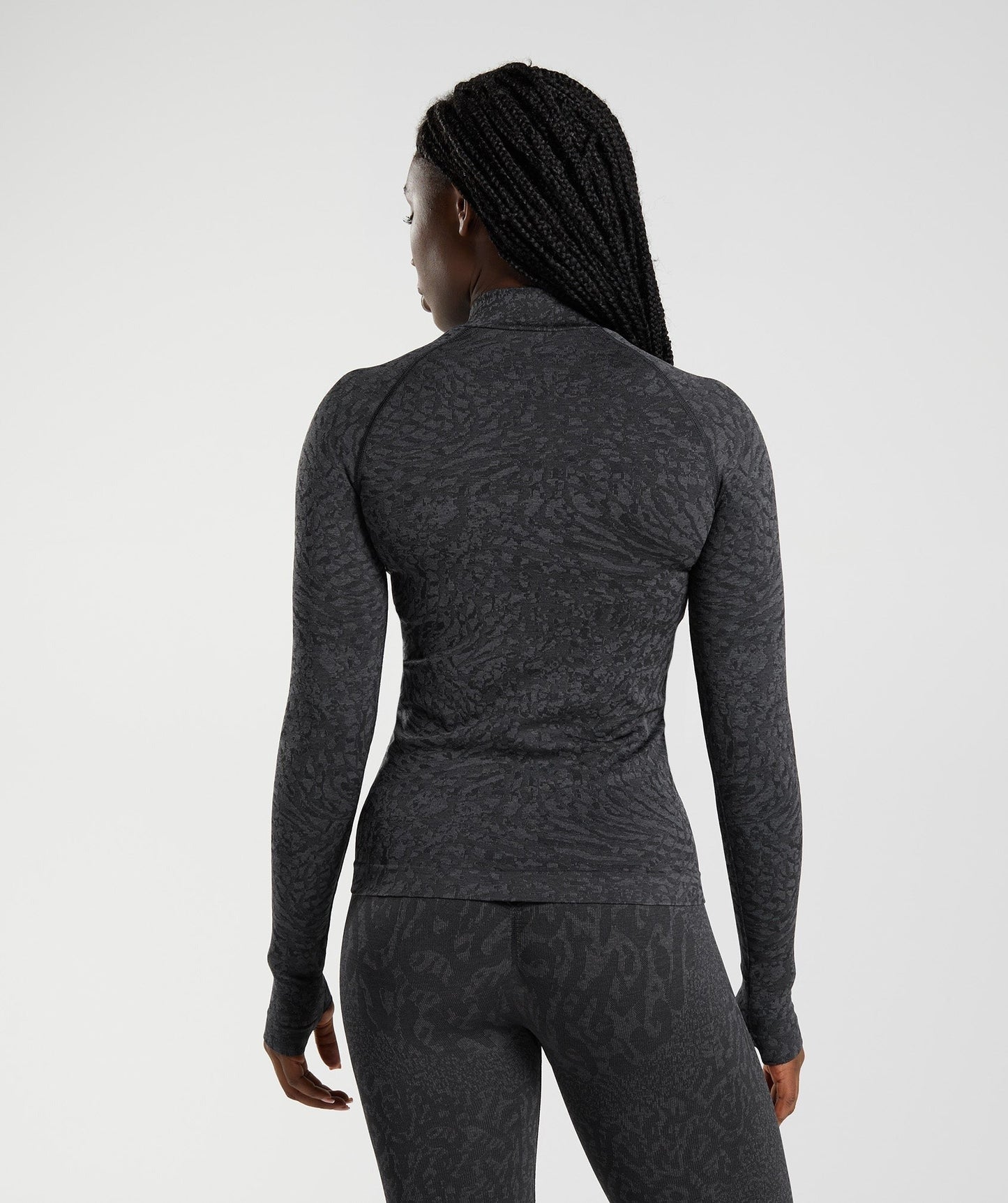 Gymshark Adapt Animal Zip Through - Wild | Black