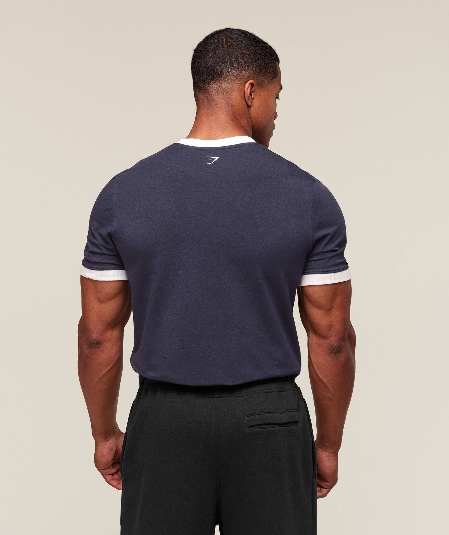 Gymshark GSLC Ringer T-Shirt - Heavy Blue