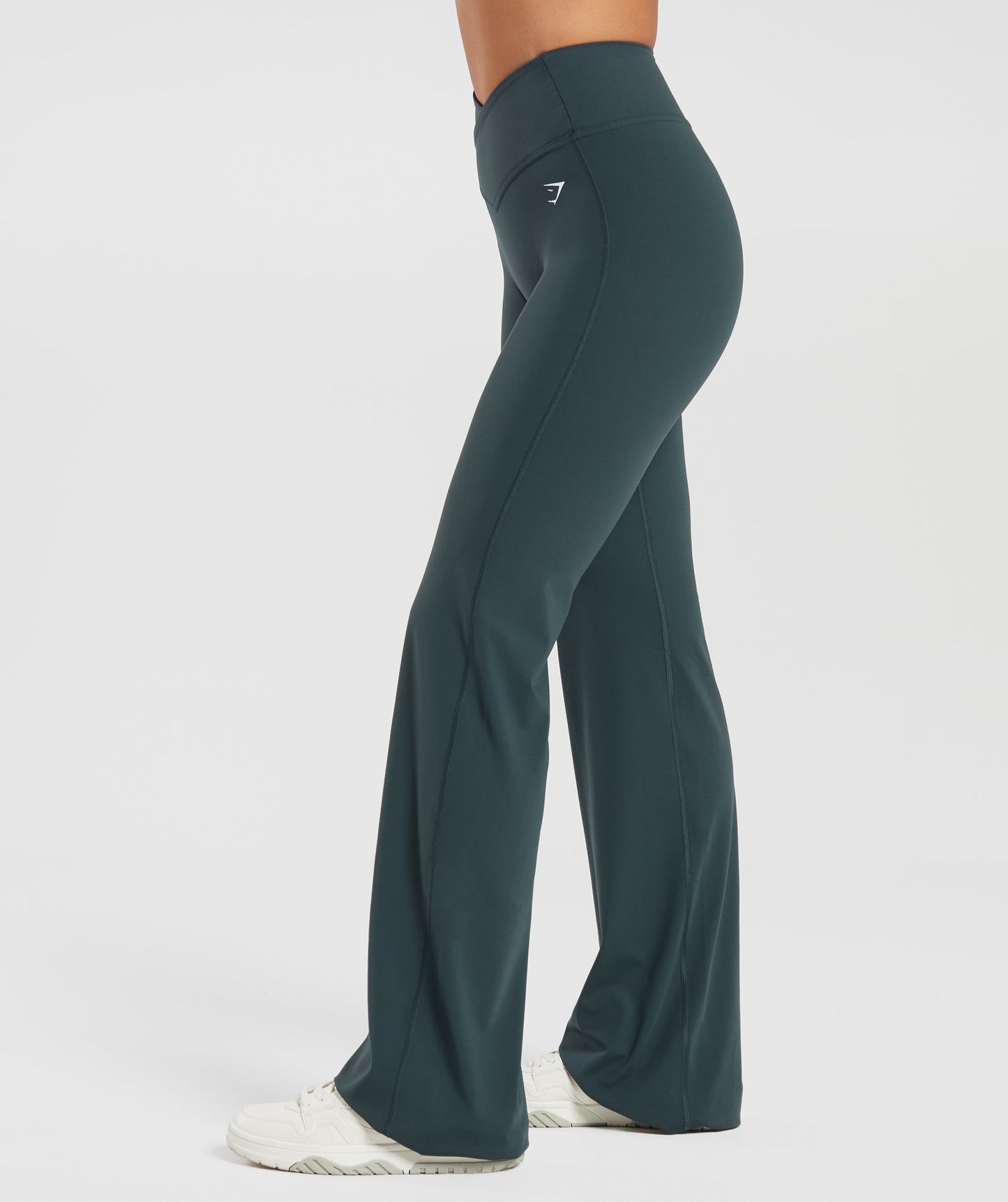 Gymshark Crossover Flared Tall Leggings - Darkest Teal