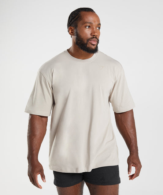 Gymshark Power T-Shirt - Pebble Grey