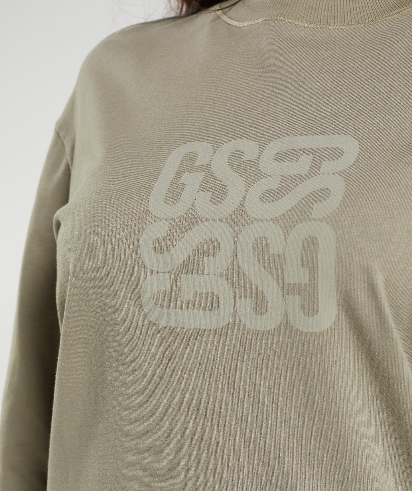 Gymshark Cotton Oversized Long Sleeve Top - Earthy Brown
