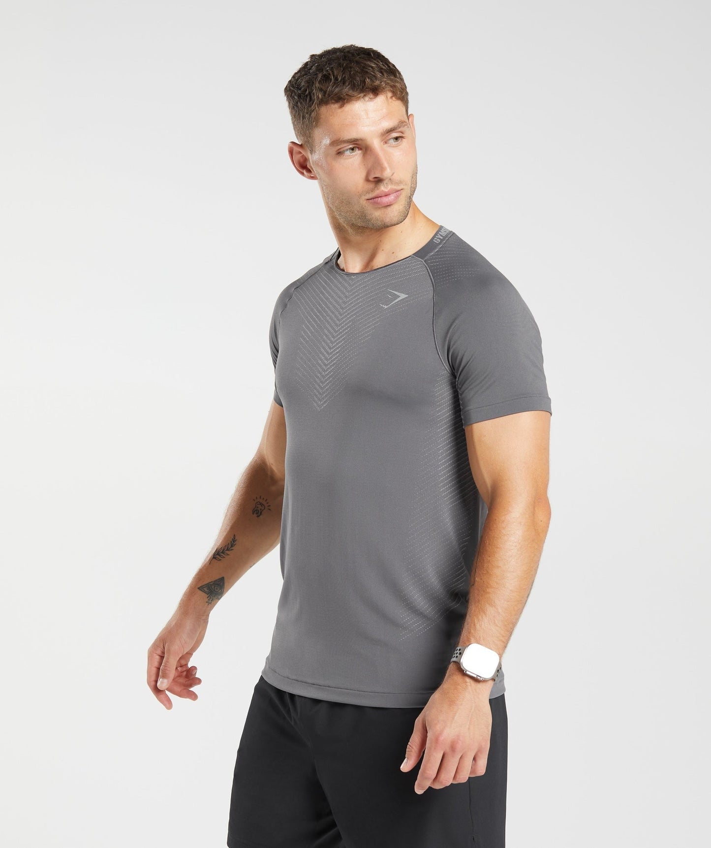 Gymshark Apex Seamless T-Shirt - Dark Grey/Smokey Grey