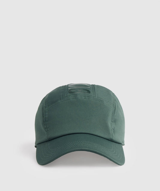 Gymshark Logo 5 Panel Cap - Obsidian Green