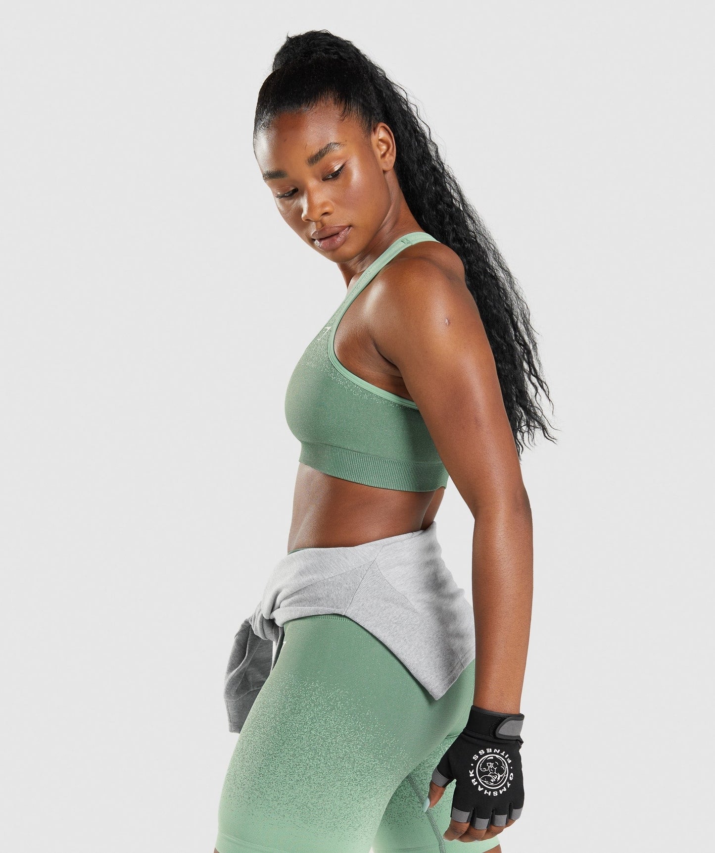 Gymshark Adapt Ombre Seamless Sports Bra - Green/Light Green