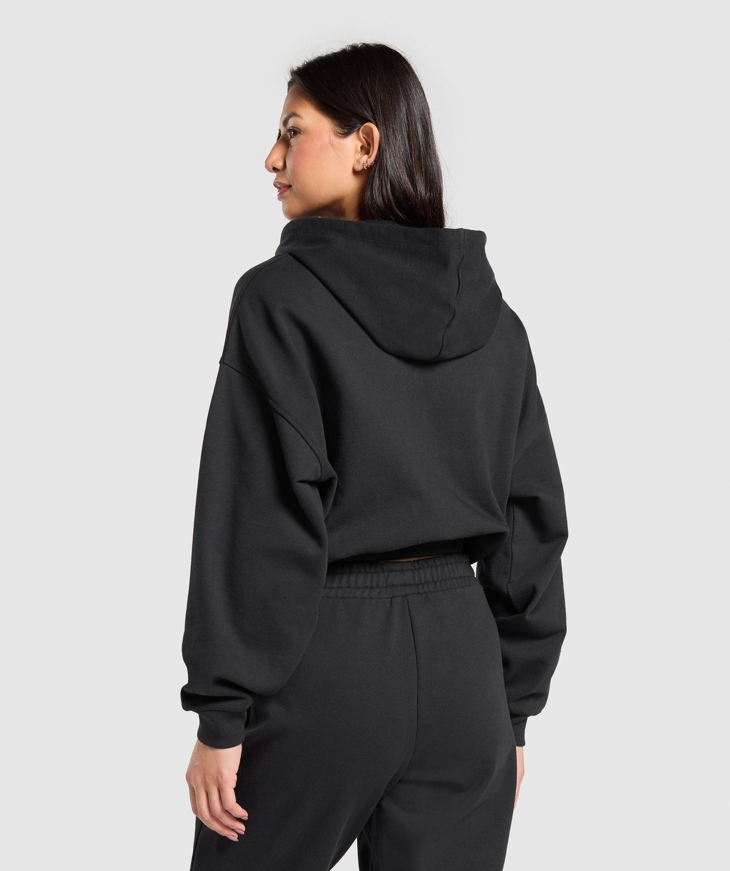 Gymshark Lifestyle Club Graphic Zip Up Hoodie - Black